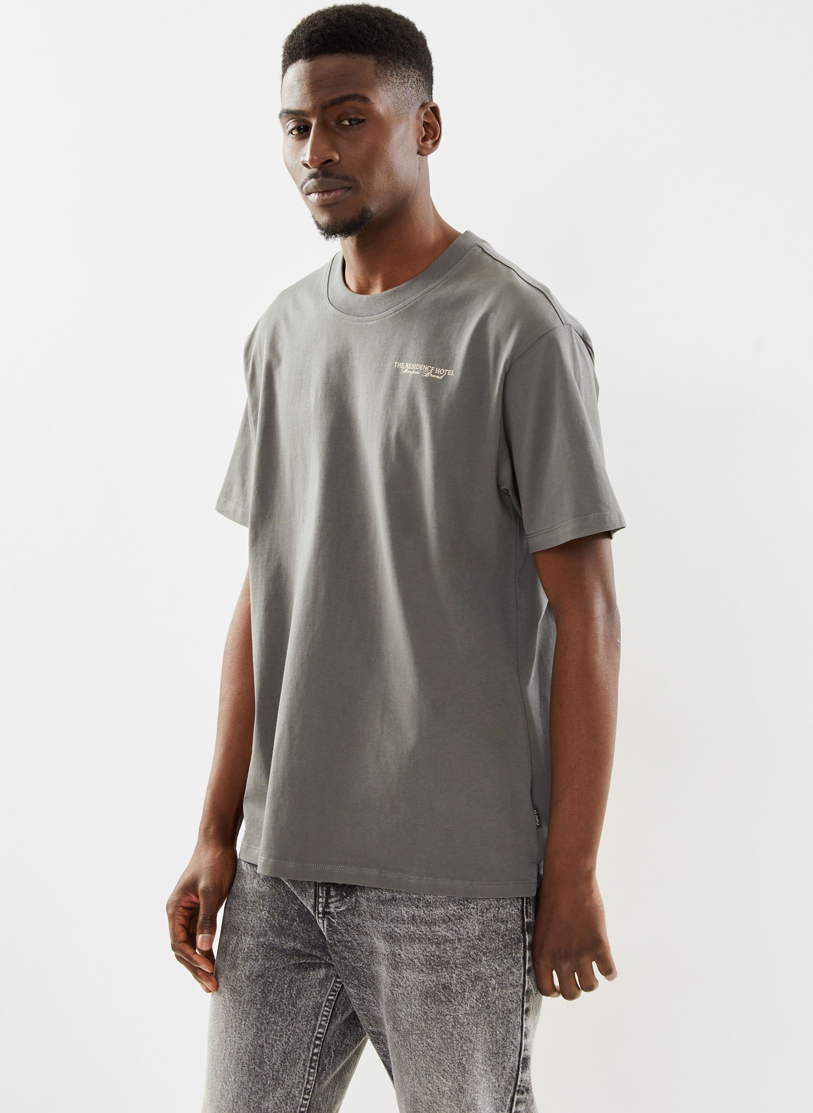 Tee-shirts manches courtes RESIDENCE GRAPHIC TEE homme gris Pompeii Tee-shirts manches courtes RESIDENCE GRAPHIC TEE homme gris GREY