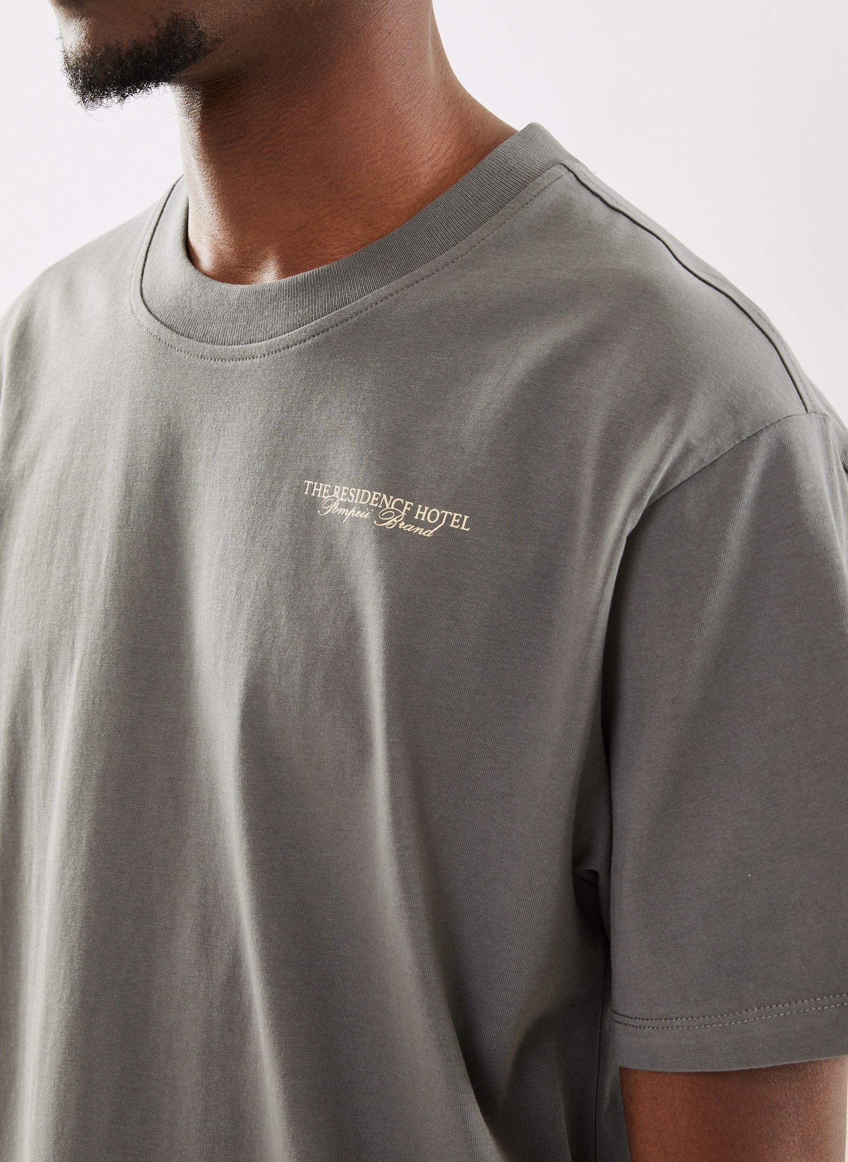 Tee-shirts manches courtes RESIDENCE GRAPHIC TEE homme gris Pompeii Tee-shirts manches courtes RESIDENCE GRAPHIC TEE homme gris GREY