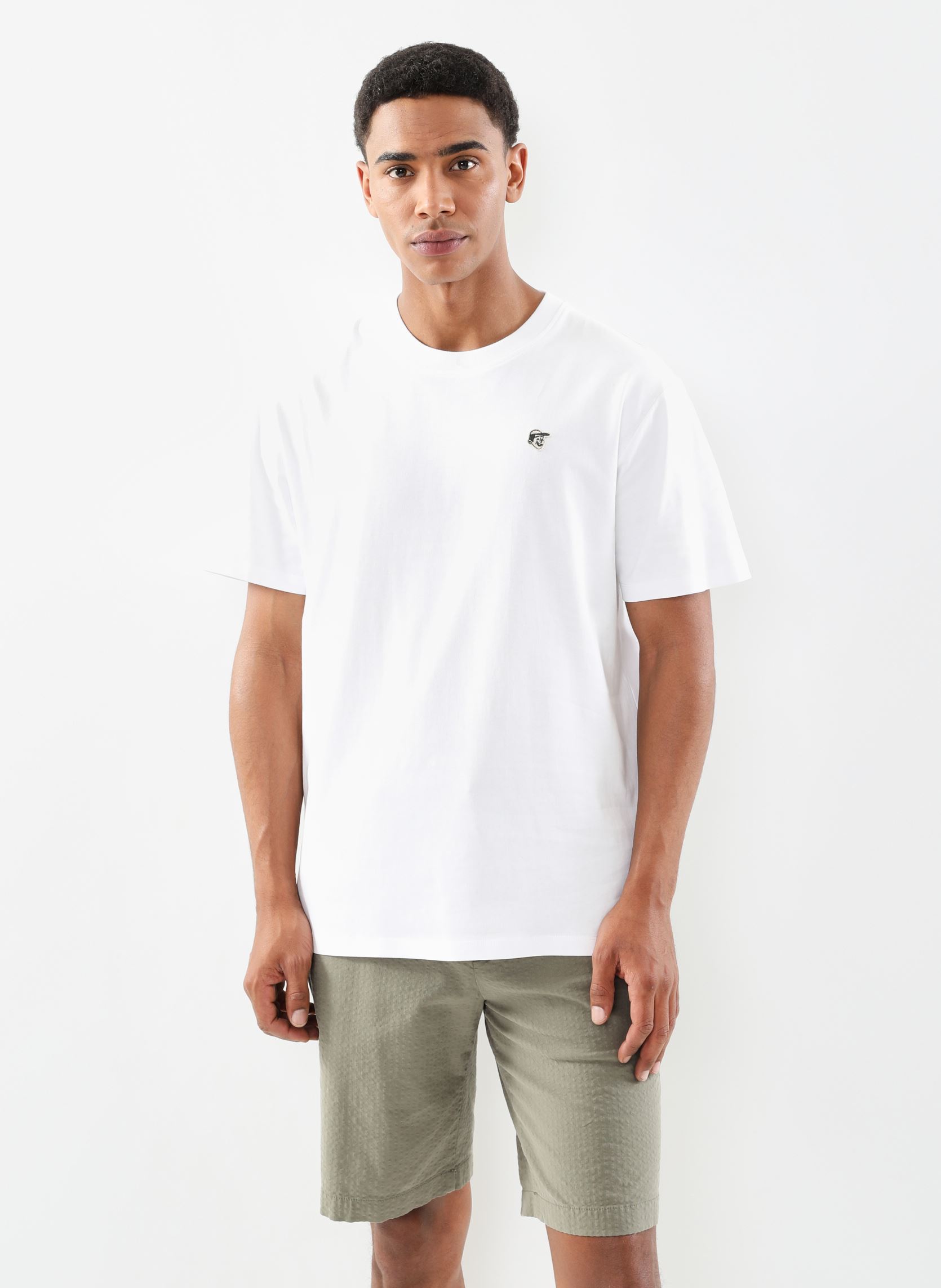 Vincent d'Amérique T-shirt Henley à manches courtes pour homme | Place Rosemère