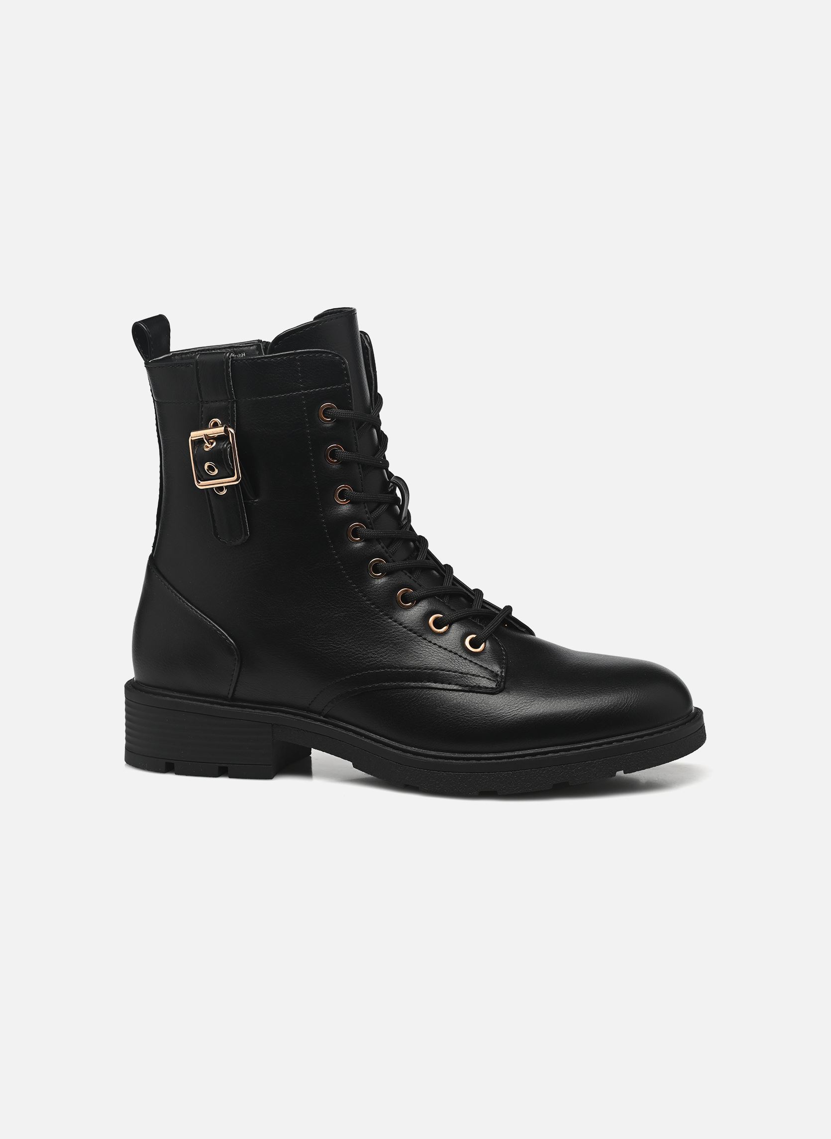 Bottines à lacets FRITSA size + femme noir MADE BY Bottines à lacets FRITSA size + femme noir NOIR