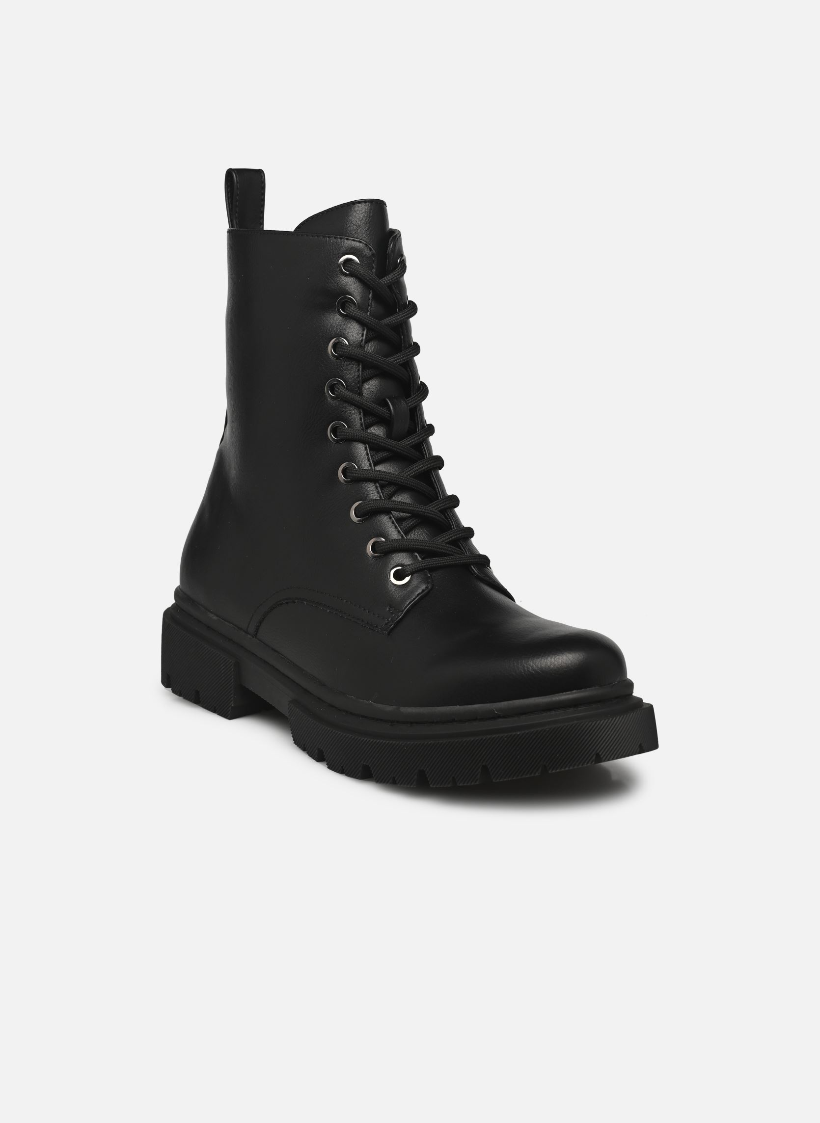 Geschnürte Stiefeletten FALKA Size + damen schwarz MADE BY Geschnürte Stiefeletten FALKA Size + damen schwarz Noir