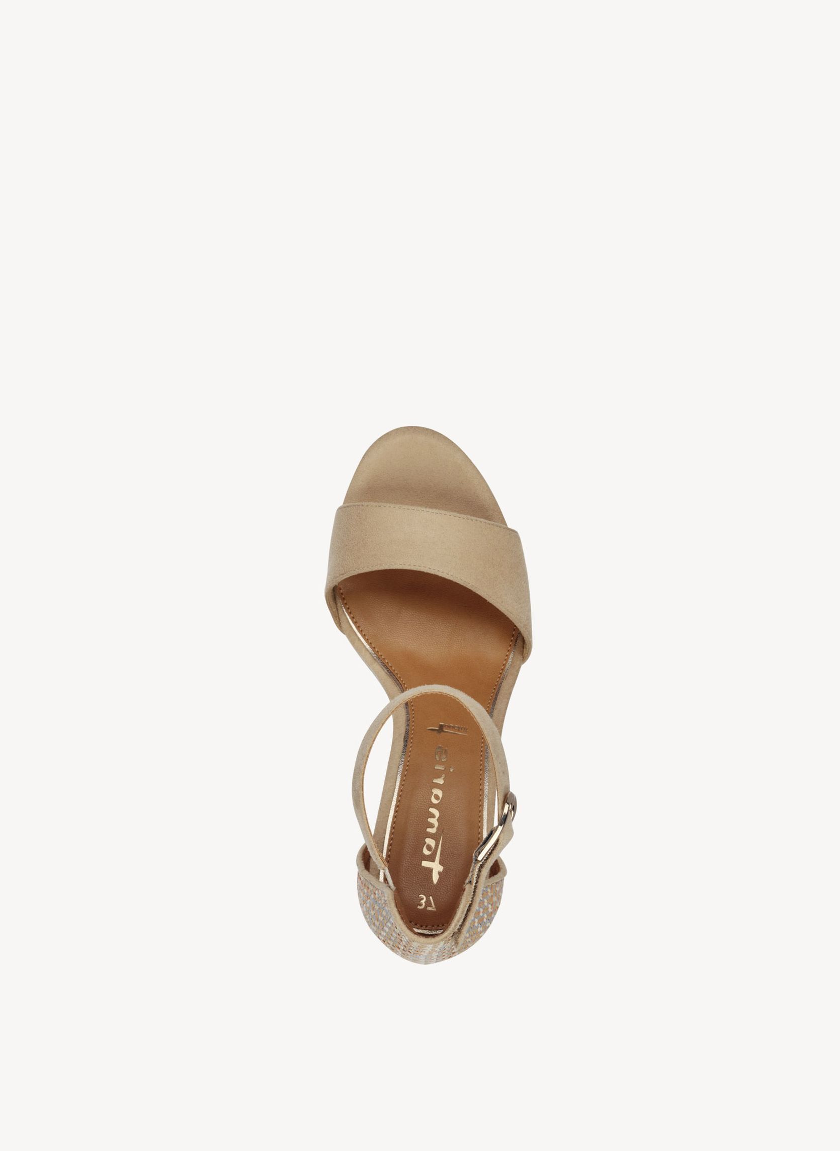 Tamaris Sandales Sandale à talon 1-28356-42 femme beige | Sarenza France