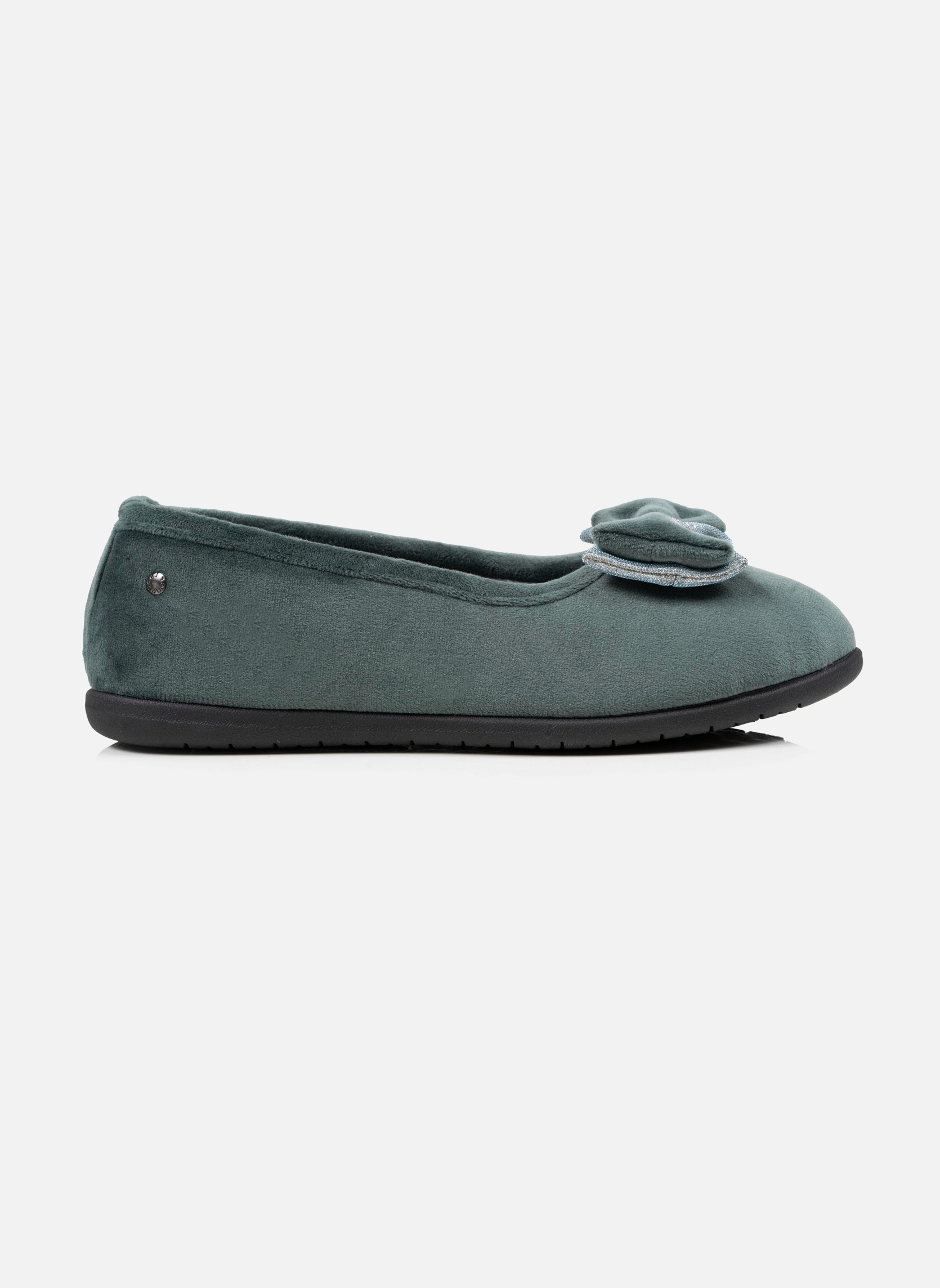 Chaussons Chaussons ballerines Femme Gris nœud irisé femme vert Isotoner Chaussons Chaussons ballerines Femme Gris nœud irisé femme vert Vert clair