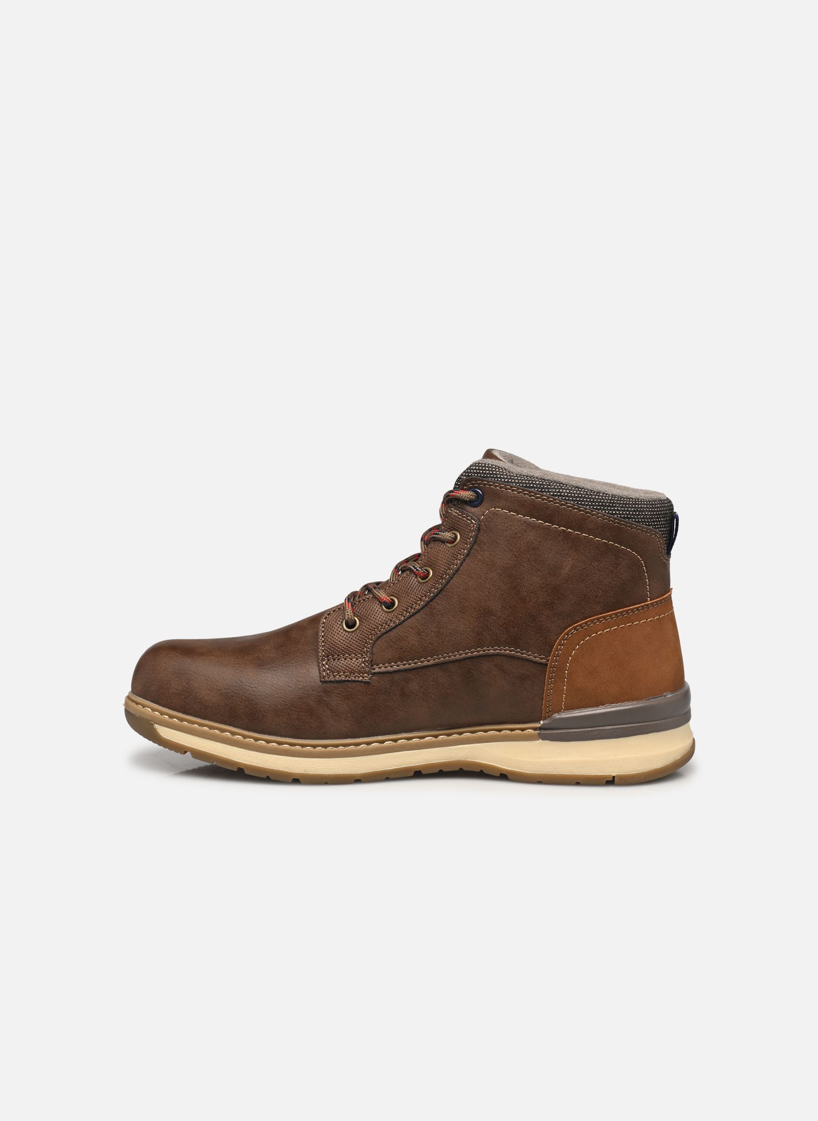 Bottines à lacets CIRO homme marron MADE BY Bottines à lacets CIRO homme marron COGNAC FONCÉ