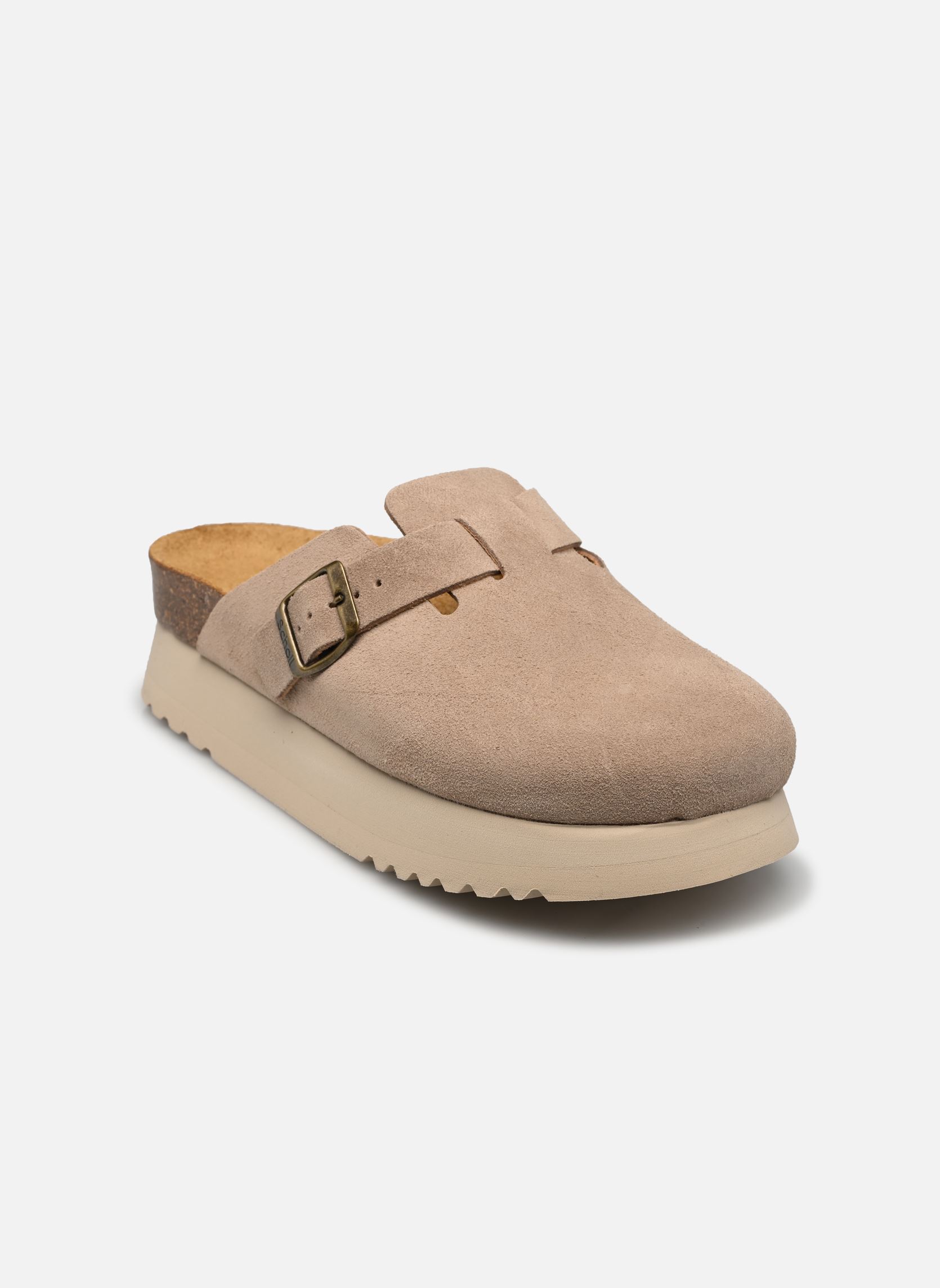 Pantoletten und Clogs Justine Collection damen beige Scholl Pantoletten und Clogs Justine Collection damen beige DARK BEIGE SUEDE