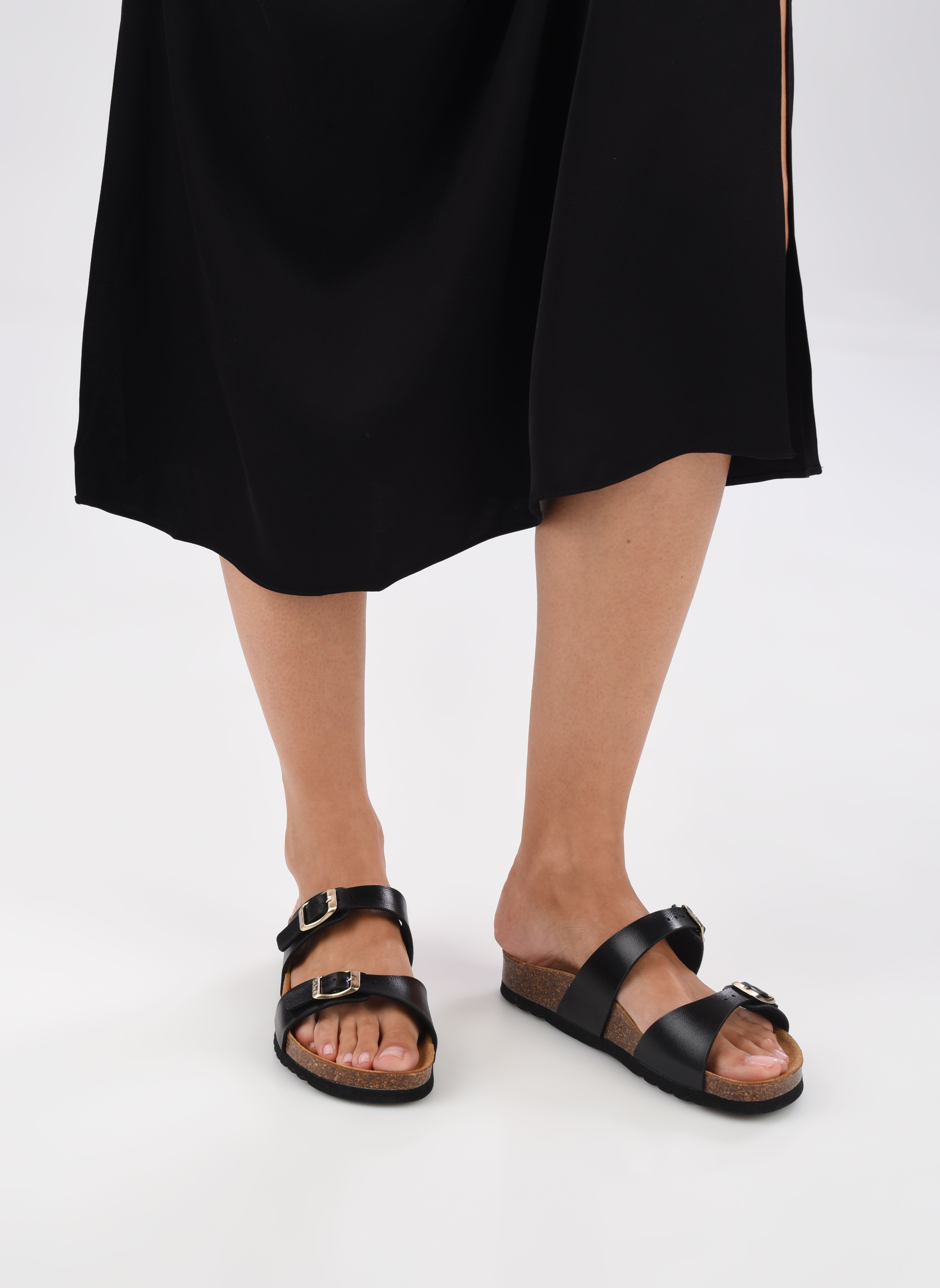 Pantoletten und Clogs Clea Collection damen schwarz Scholl Pantoletten und Clogs Clea Collection damen schwarz BLACK LAMINATED SYNTHETIC