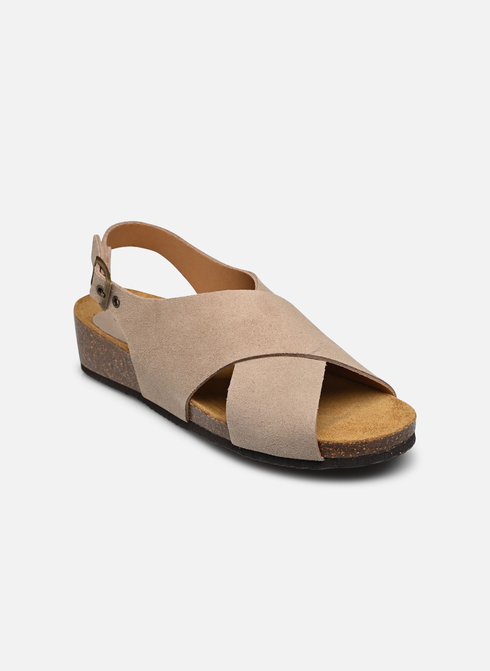 Sandalias planas AMELIE COLLECTION mujer beige Scholl Sandalias planas AMELIE COLLECTION mujer beige DARK BEIGE SUEDE