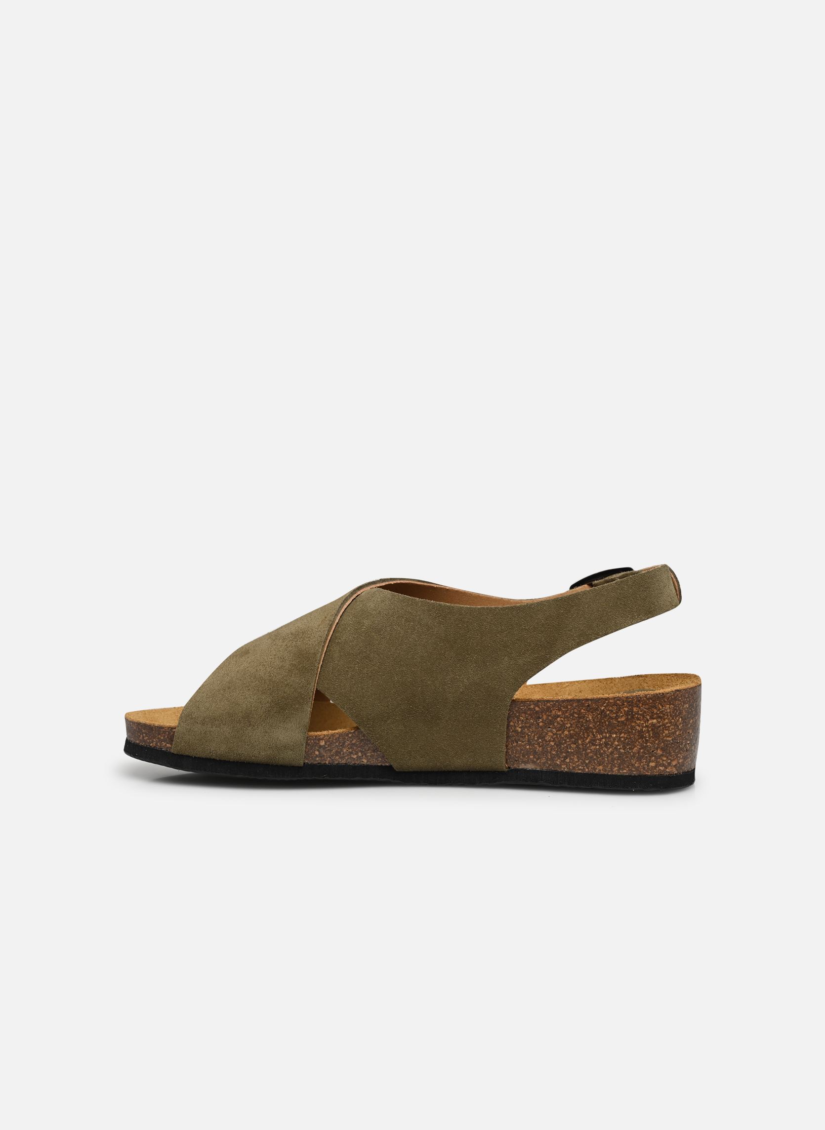 Sandales plates AMELIE COLLECTION femme vert Scholl Sandales plates AMELIE COLLECTION femme vert KHAKI SUEDE