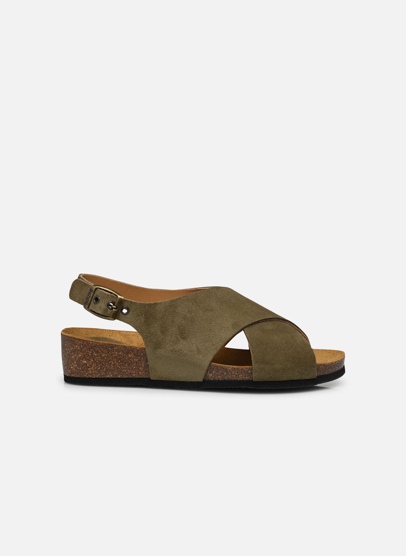 Sandales plates AMELIE COLLECTION femme vert Scholl Sandales plates AMELIE COLLECTION femme vert KHAKI SUEDE