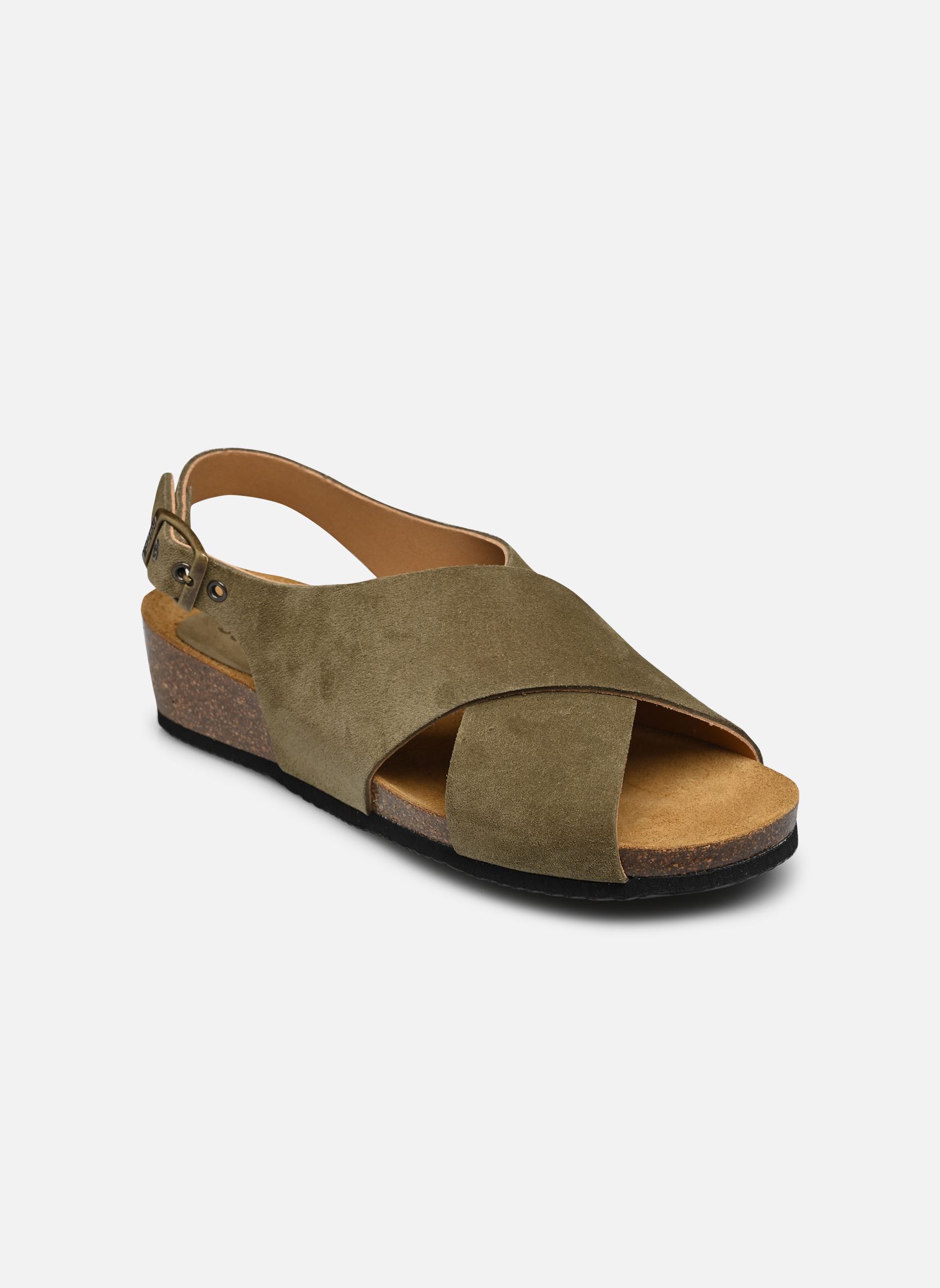 Sandales plates AMELIE COLLECTION femme vert Scholl Sandales plates AMELIE COLLECTION femme vert KHAKI SUEDE
