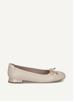 CAPRICE Damen Ballerina In G-Weite – Leder, Memory Foam, 18 Mm Absatz