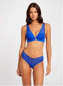 Culottes Shorty tanga bleu Lison femme bleu Morgan Culottes Shorty tanga bleu Lison femme bleu Bleu