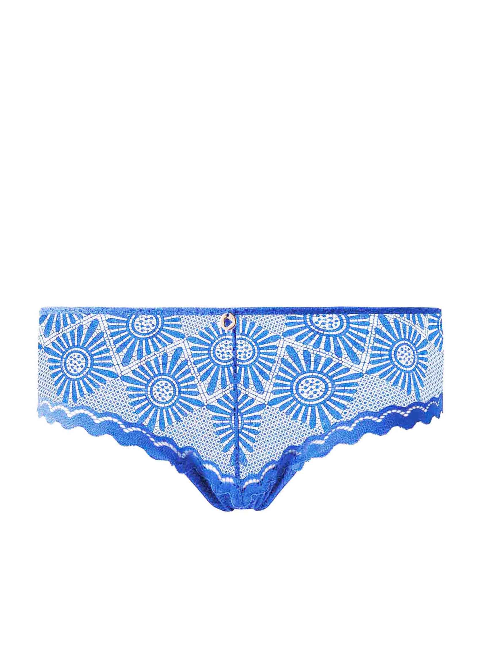 Culottes Shorty tanga bleu Lison femme bleu Morgan Culottes Shorty tanga bleu Lison femme bleu Bleu
