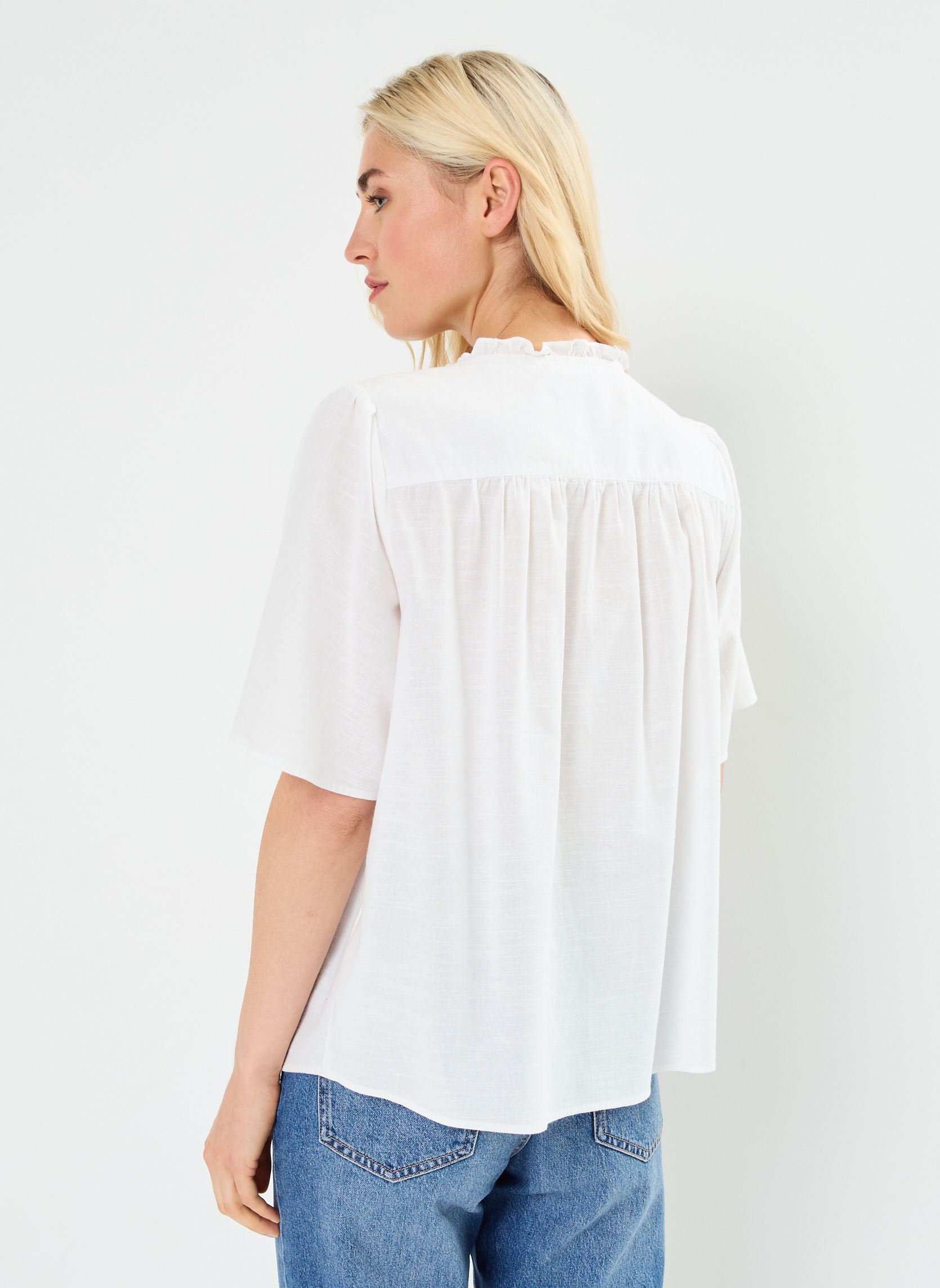 Kurzarm-Hemden CBRODI damen weiß Georgia Rose Kurzarm-Hemden CBRODI damen weiß BLANC