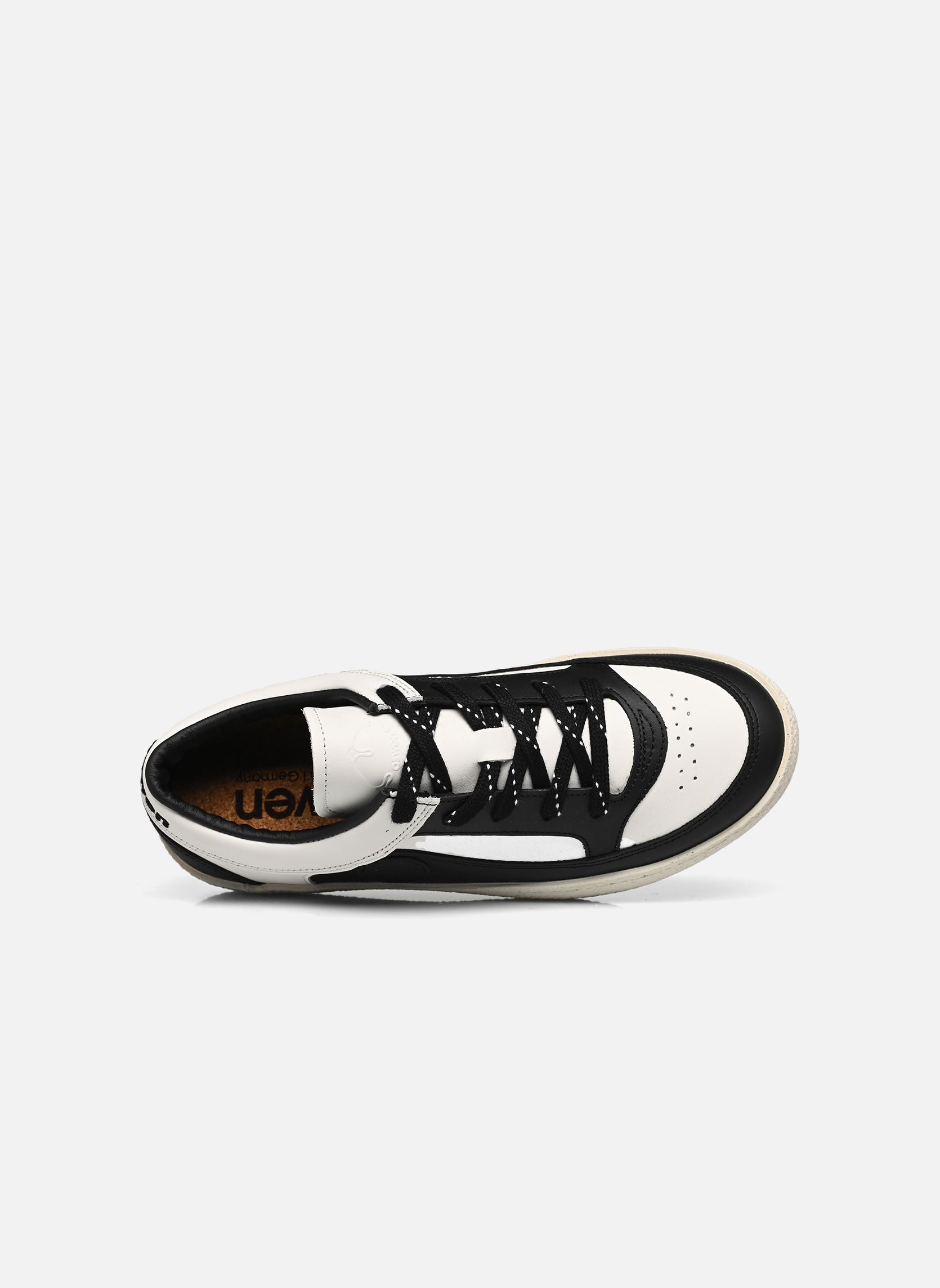 Baskets ELEVEN femme blanc Oswen Baskets ELEVEN femme blanc BLACK&WHITE