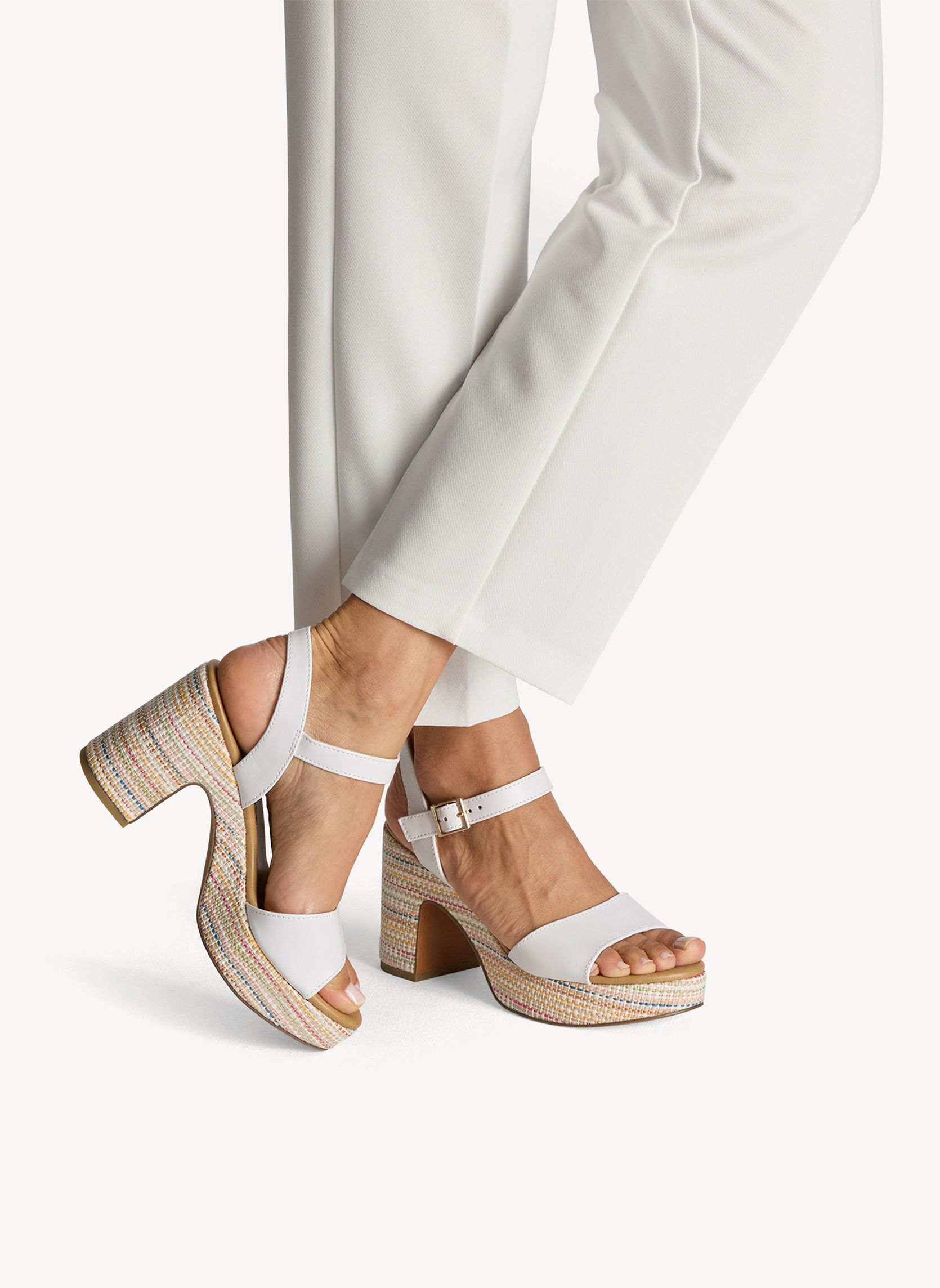 Marco Tozzi Sandales 2-28008-42 femme blanc | Sarenza France