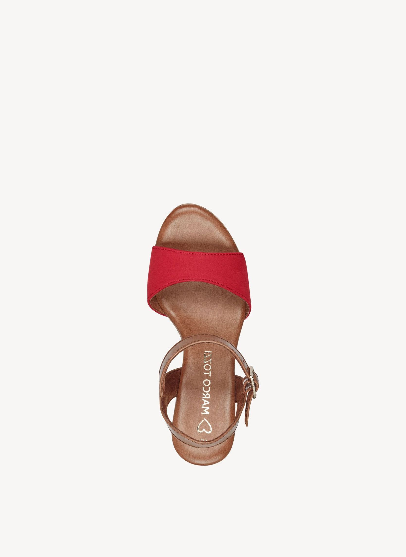 Marco Tozzi Sandales 2-28008-42 femme rouge | Sarenza France