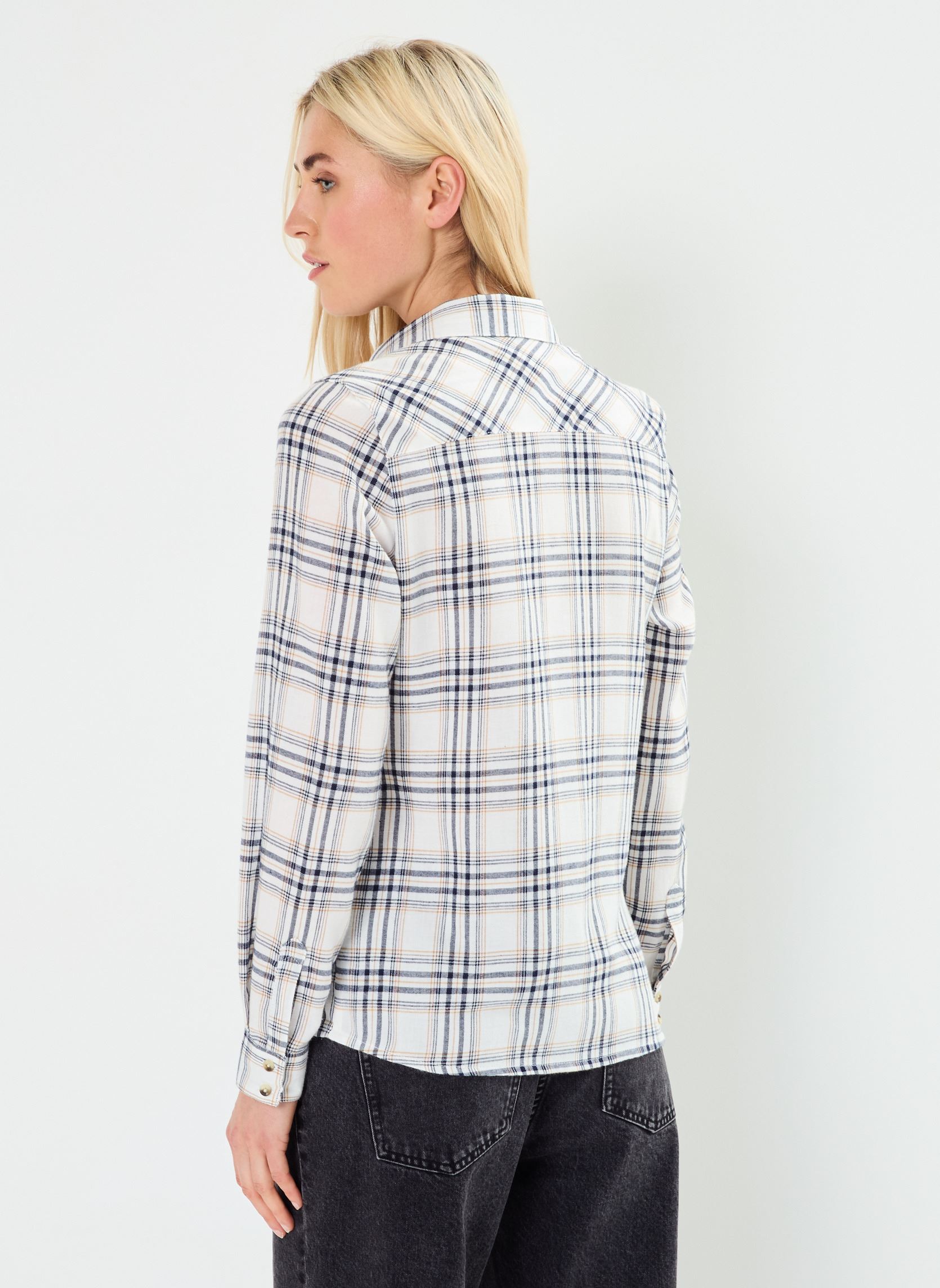 Chemise Romfh Schuyler à Carreaux - Manches Longues - Blanc/marine - Taille S