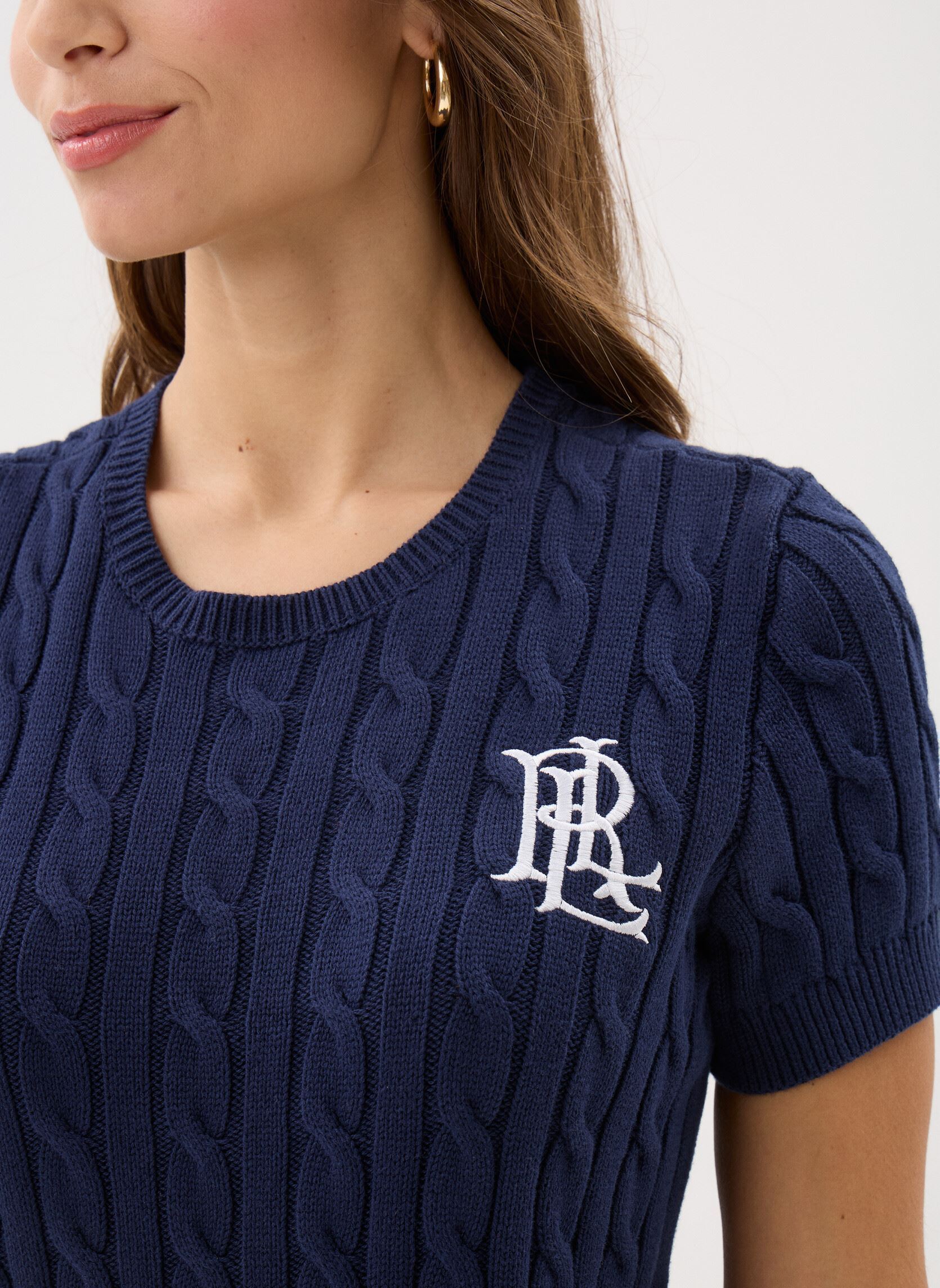 Truien Eyelah-Short Sleeve-Pullover dames blauw Lauren Ralph Lauren Truien Eyelah-Short Sleeve-Pullover dames blauw REFINED NAVY