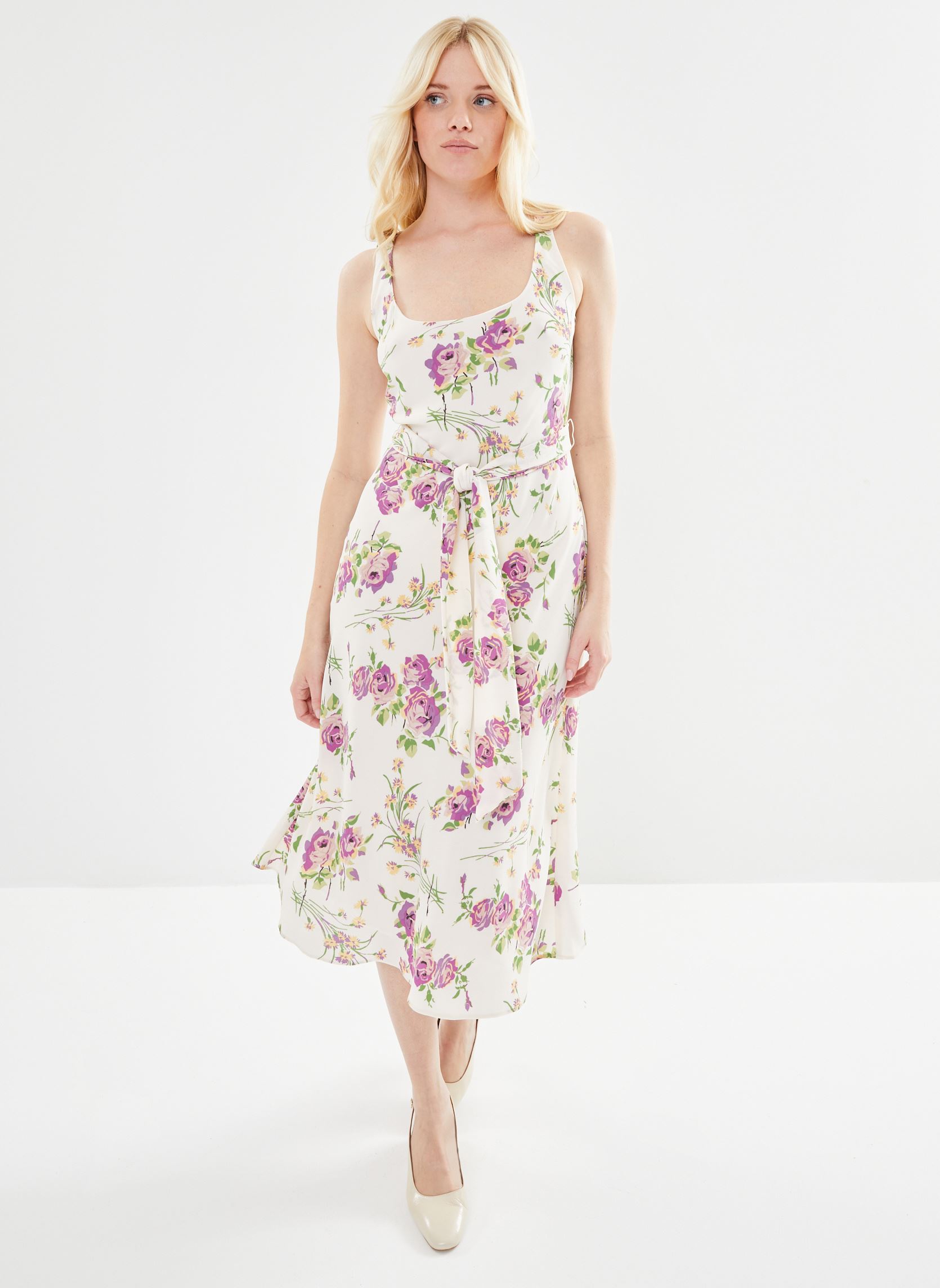 Kleider Zawato-Sleeveless-Day Dress damen weiß Lauren Ralph Lauren Kleider Zawato-Sleeveless-Day Dress damen weiß CREAM MULTI