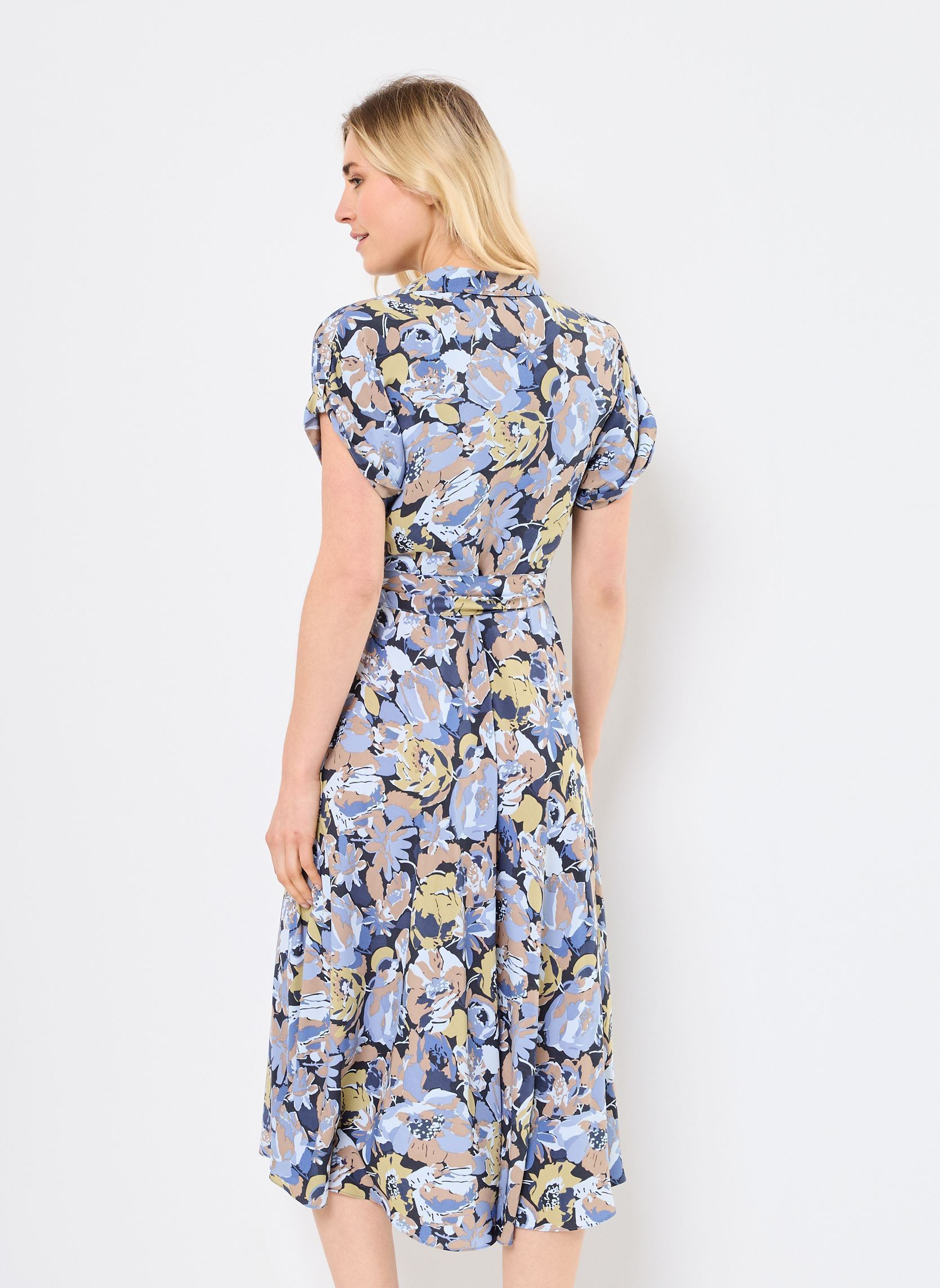Abiti Fratillio-Short Sleeve-Day Dress donna blu Lauren Ralph Lauren Abiti Fratillio-Short Sleeve-Day Dress donna blu BLUE MULTI