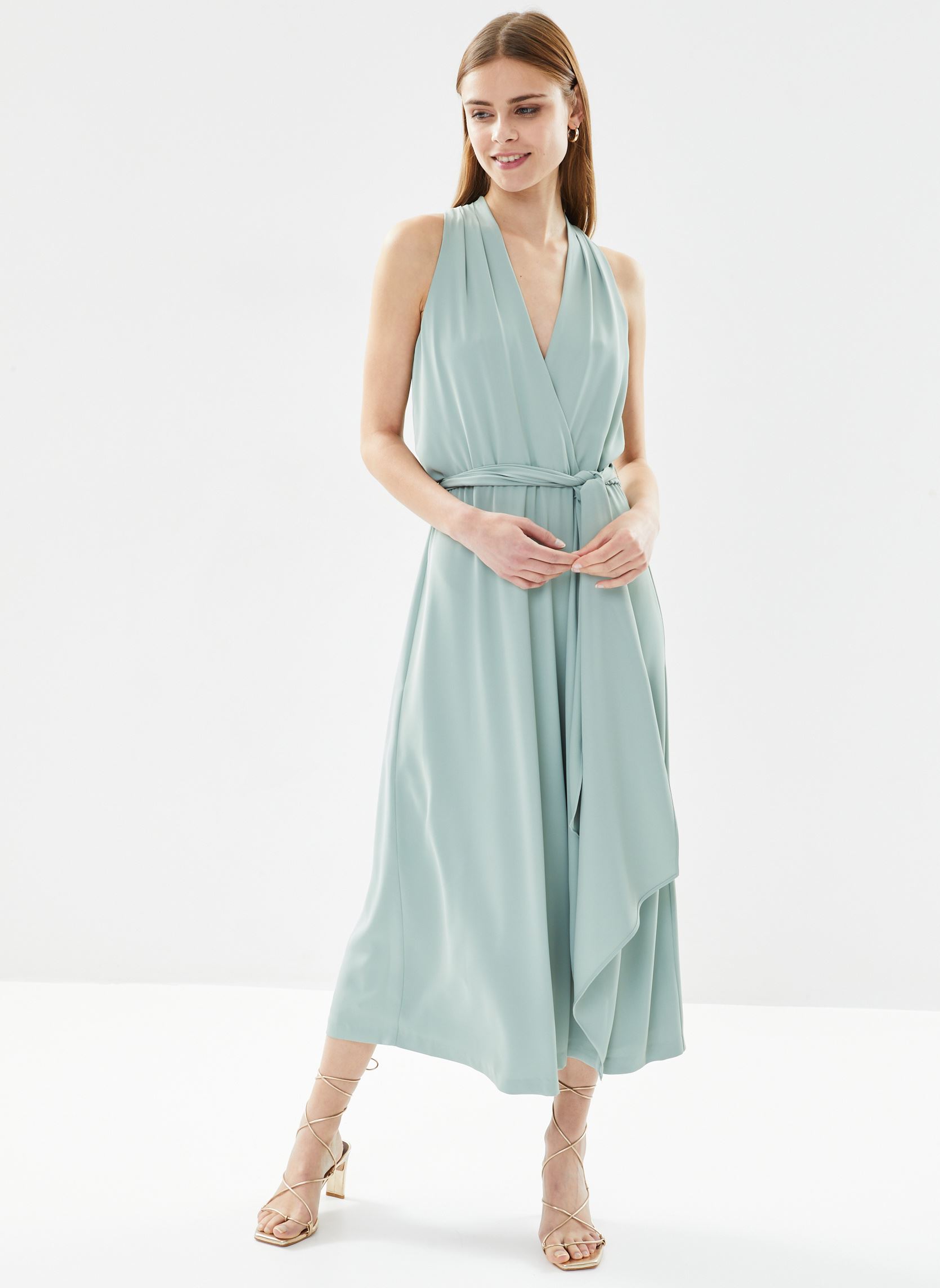 Robes longues Varsha-Sleeveless-Cocktail Dress femme vert Lauren Ralph Lauren Robes longues Varsha-Sleeveless-Cocktail Dress femme vert SOFT LAUREL