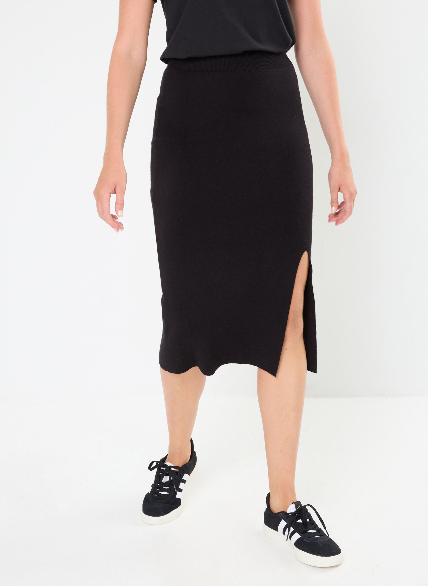 Gonne al ginocchio JMAILLE donna nero MADE BY Gonne al ginocchio JMAILLE donna nero JET BLACK