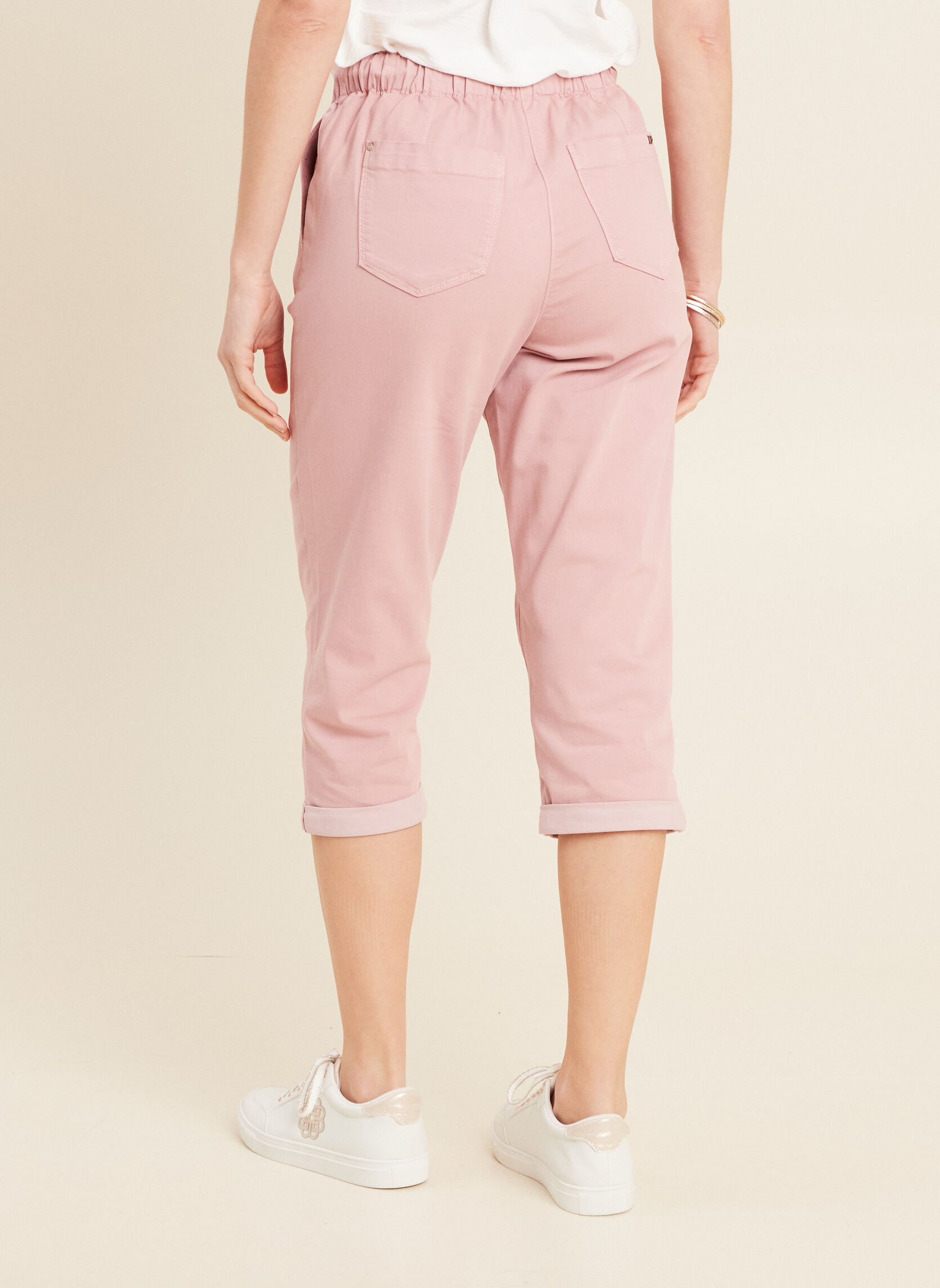 Bermudas PEBATCOURT femme rose Bréal Bermudas PEBATCOURT femme rose Rose pastel