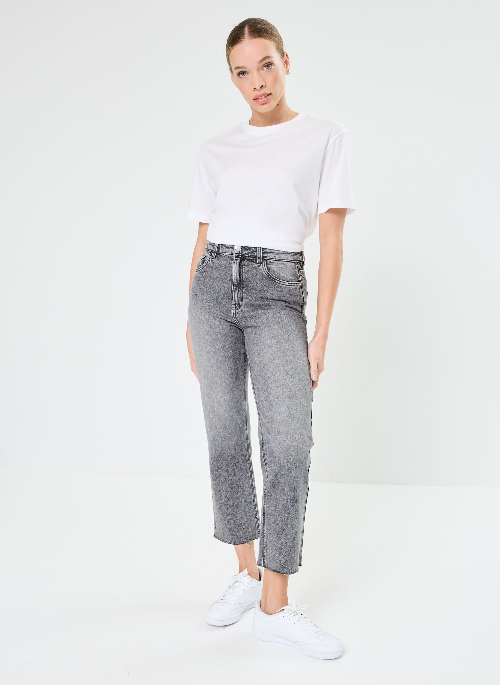 Jeans droit PSARA femme gris MADE BY Jeans droit PSARA femme gris DENIM GREY