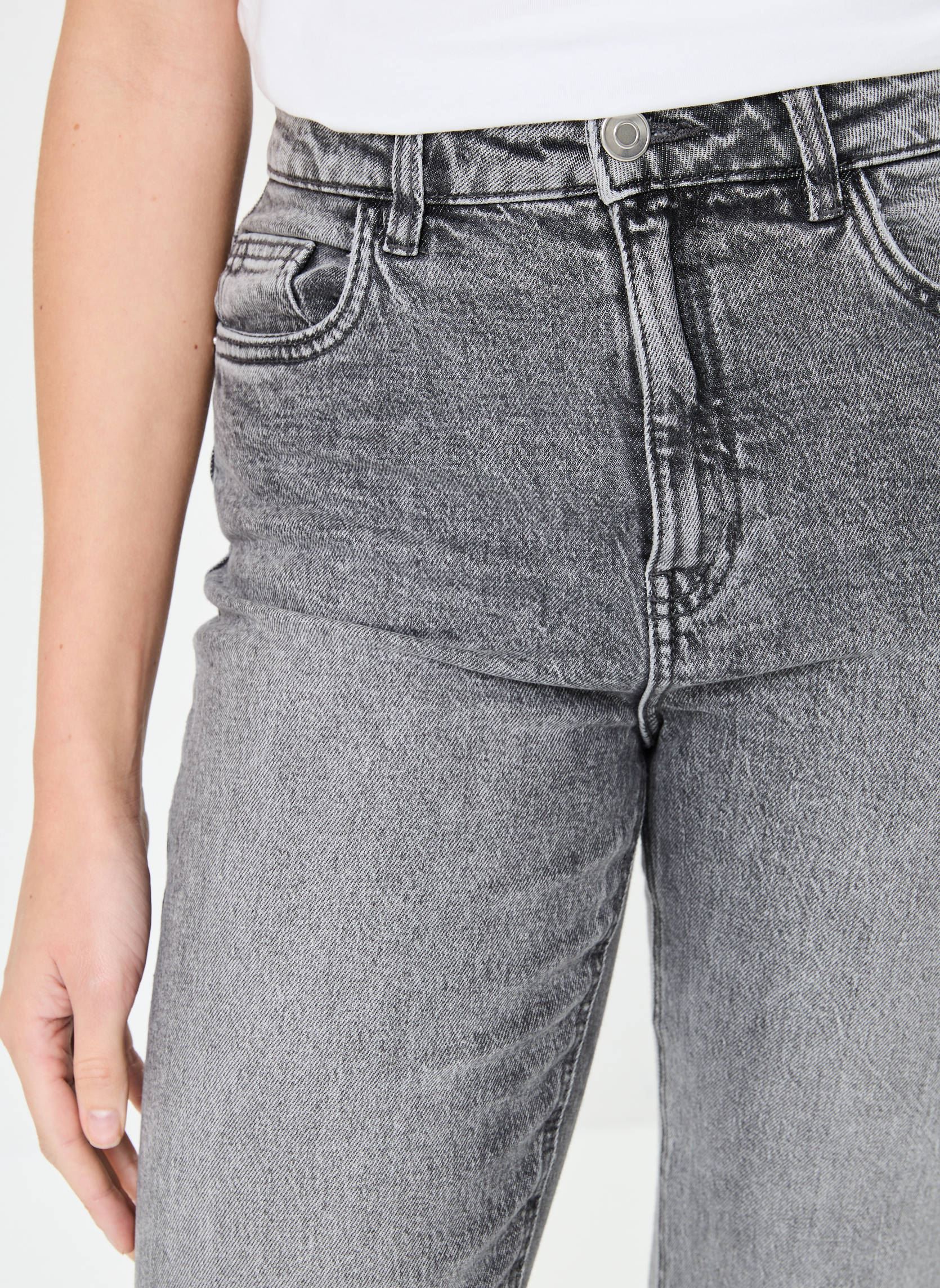 Jeans droit PSARA femme gris MADE BY Jeans droit PSARA femme gris DENIM GREY