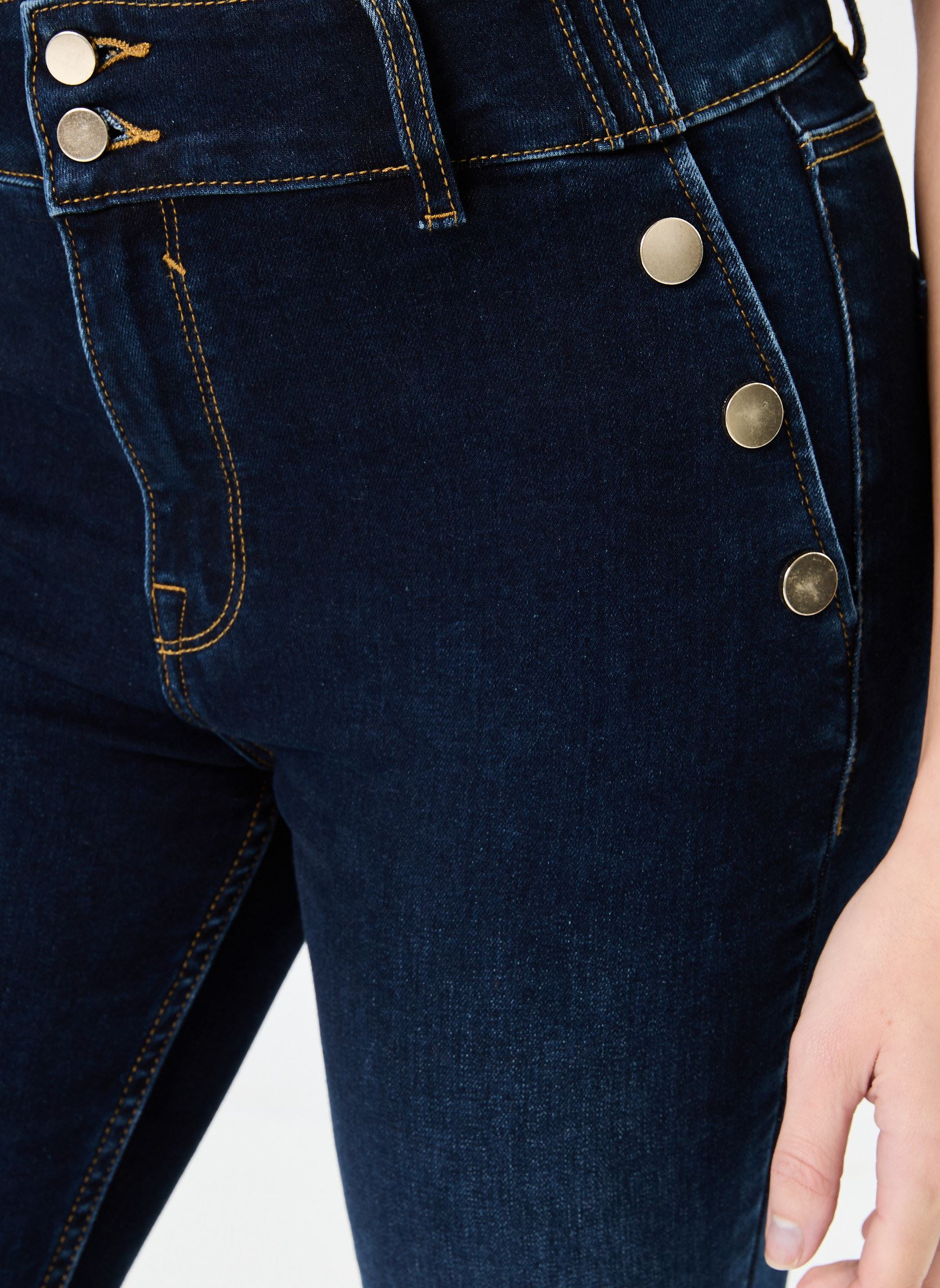 Rechte jeans / Straight Leg Jeans PONTI dames blauw MADE BY Rechte jeans / Straight Leg Jeans PONTI dames blauw DENIM BRUT