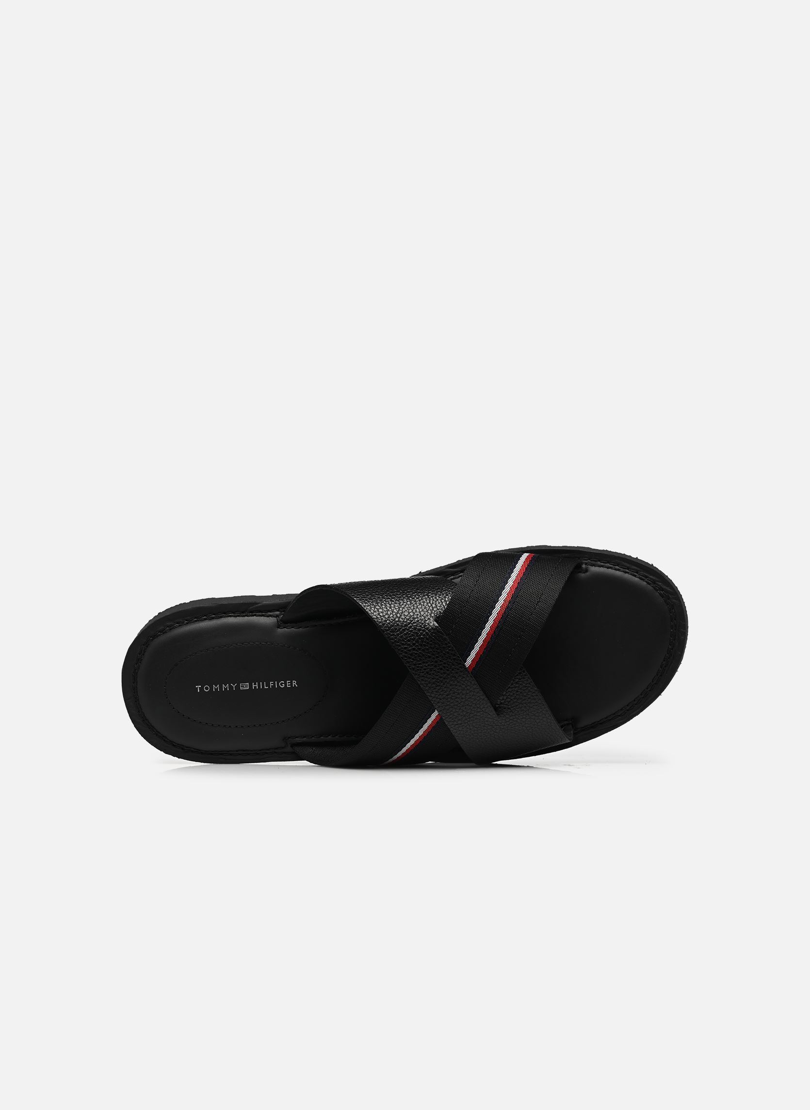 Pantoletten CORE HILFIGER LTH CR herren schwarz Tommy Hilfiger Pantoletten CORE HILFIGER LTH CR herren schwarz BLACK 1
