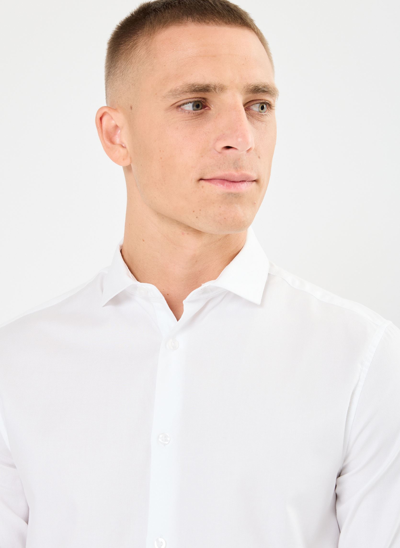 Hemden CRISTOBAL heren wit Marvin&Co Hemden CRISTOBAL heren wit BRIGHT WHITE