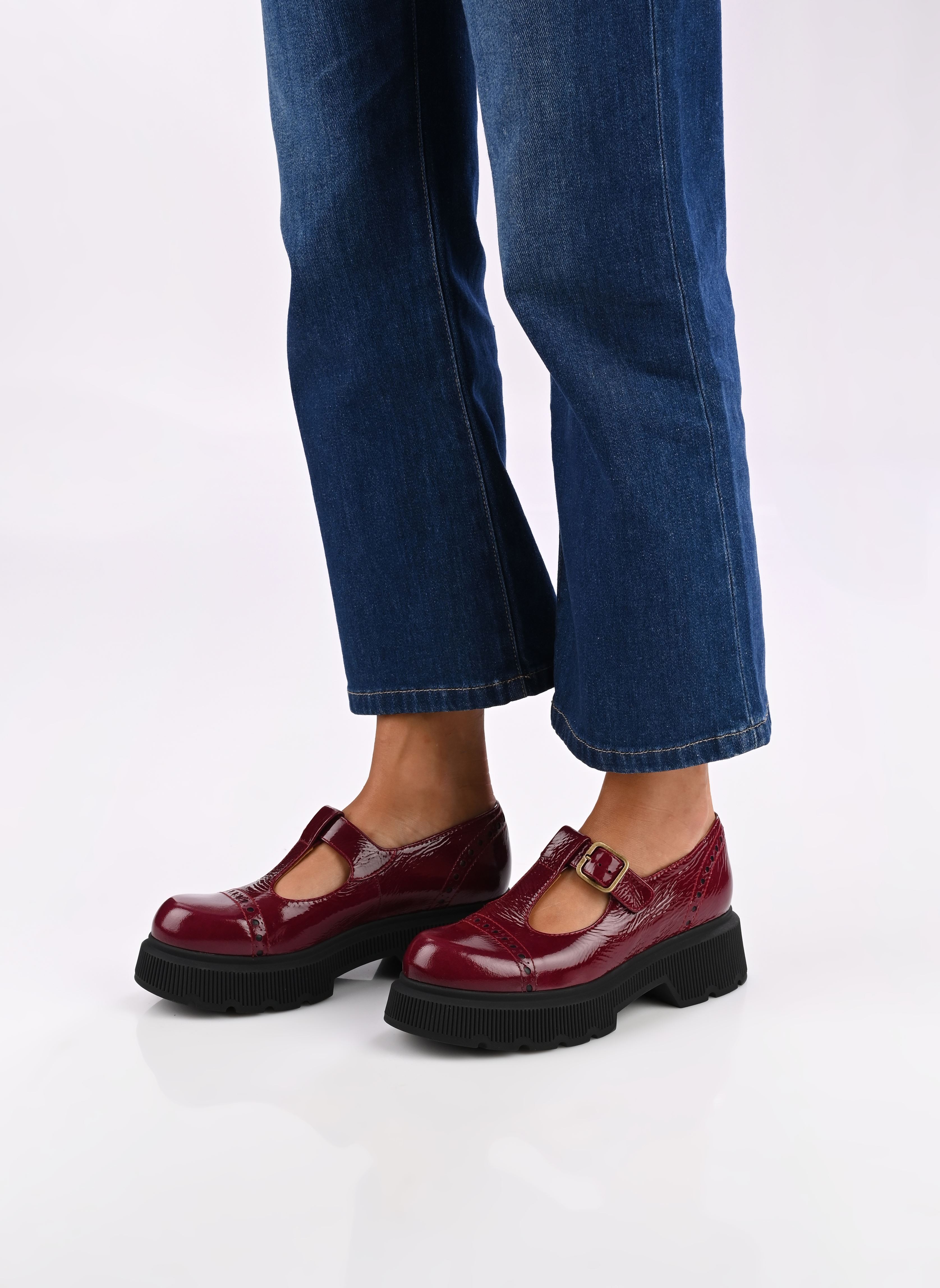 Loafer Qauja damen rot Chie Mihara Loafer Qauja damen rot Sucre Granate Torito Negro