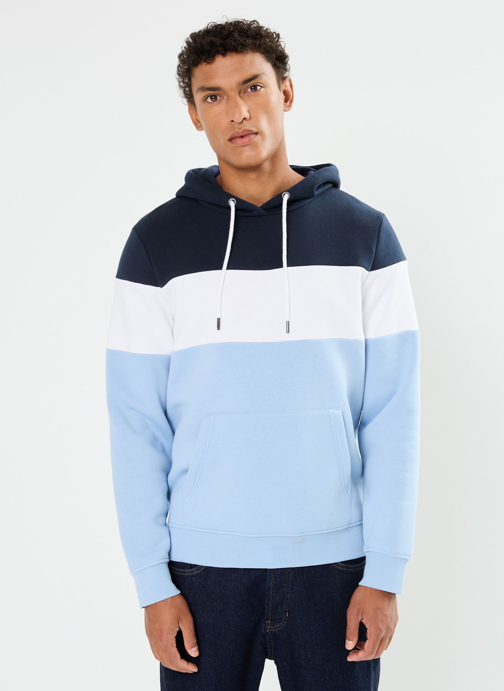 Kapuzenpullover MSIMONBICO sweatshirt herren blau MADE BY Kapuzenpullover MSIMONBICO sweatshirt herren blau SOFT CHAMBRAY
