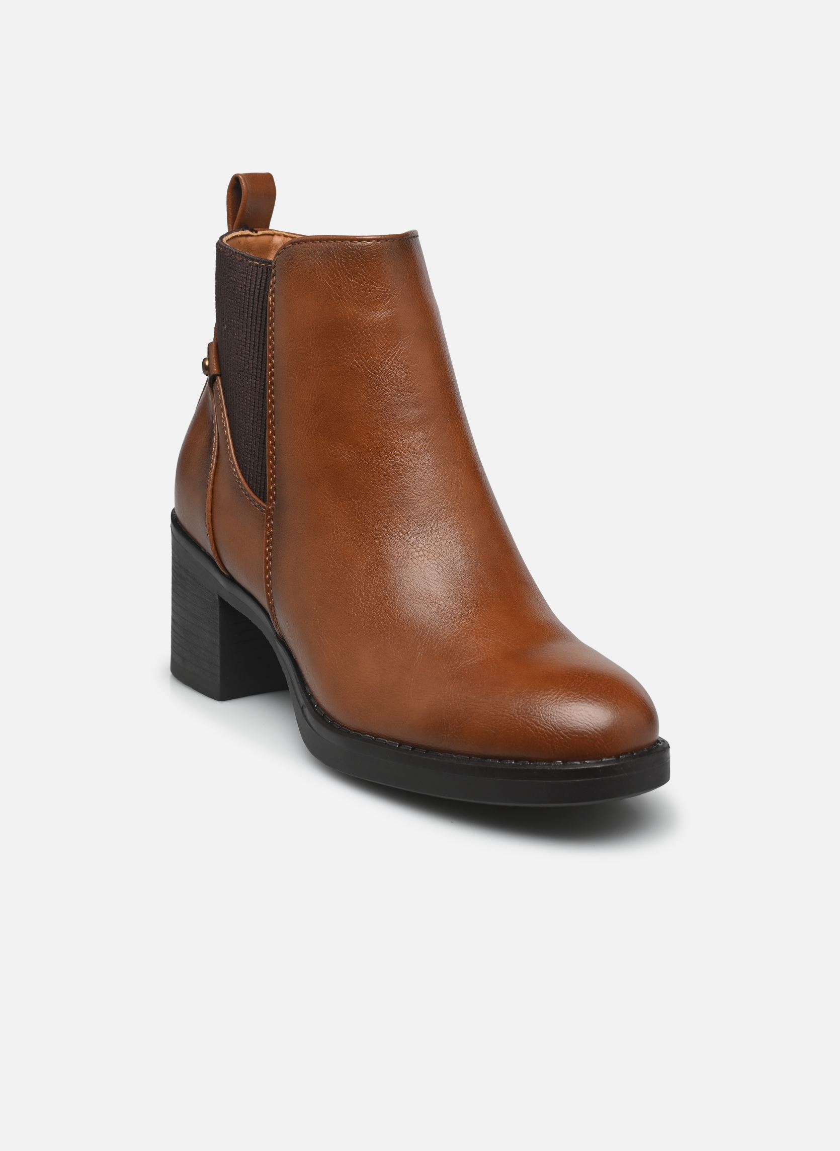 Enkellaarzen en boots DANIELA dames bruin MADE BY Enkellaarzen en boots DANIELA dames bruin Cognac