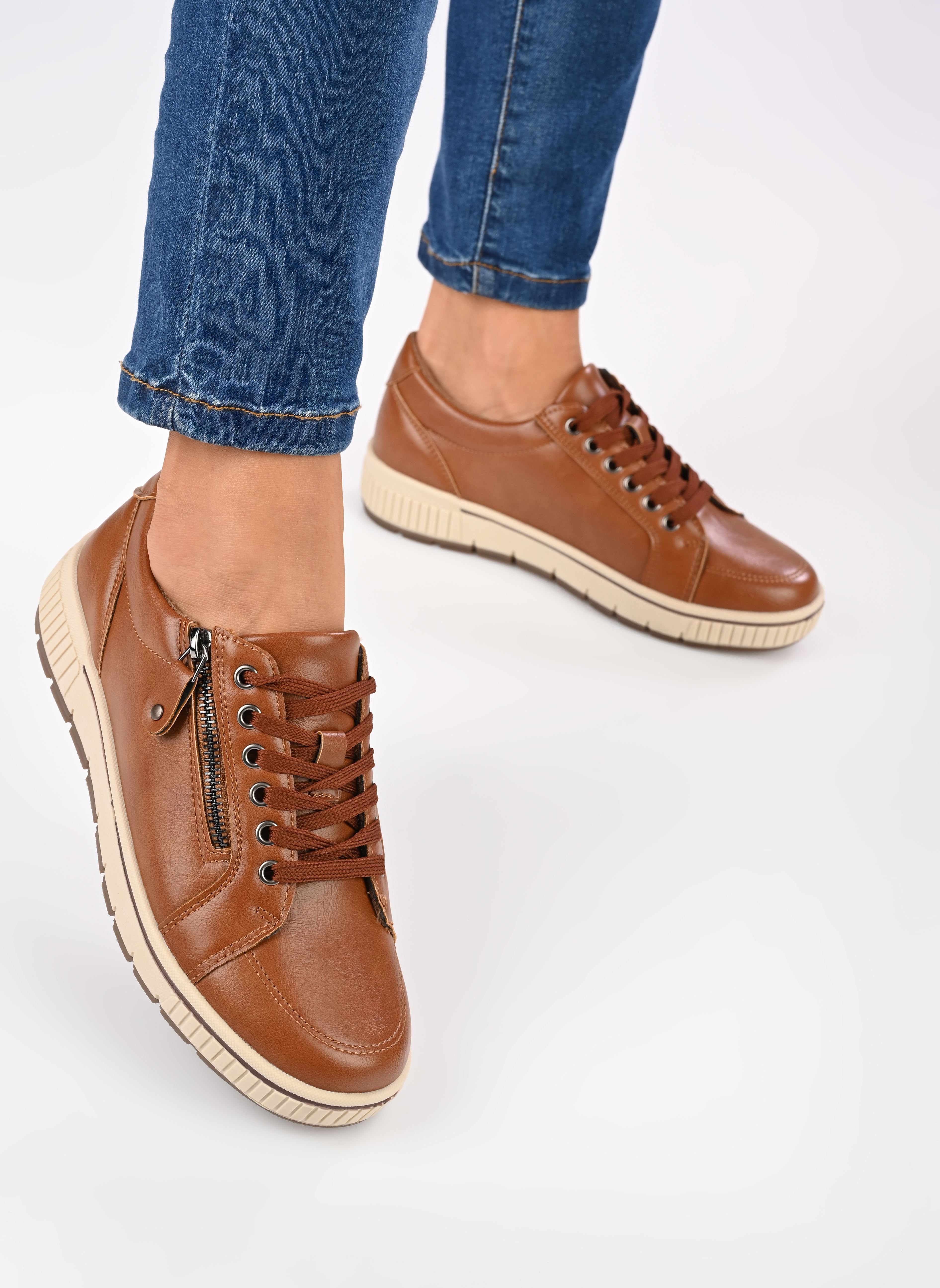 Baskets DIKA femme marron MADE BY Baskets DIKA femme marron COGNAC