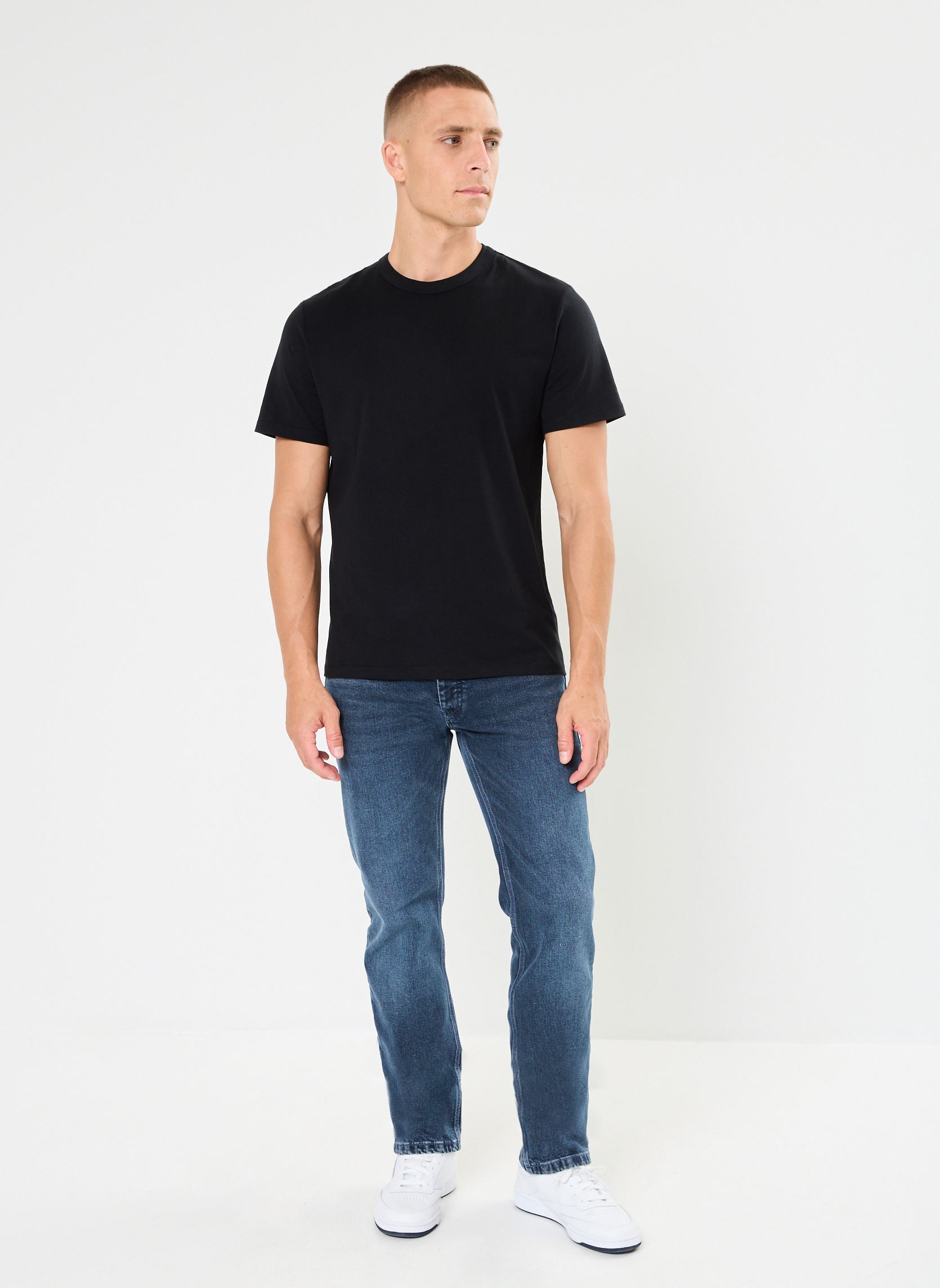 Rechte jeans / Straight Leg Jeans PETER1 heren blauw Marvin&Co Rechte jeans / Straight Leg Jeans PETER1 heren blauw DENIM STONE