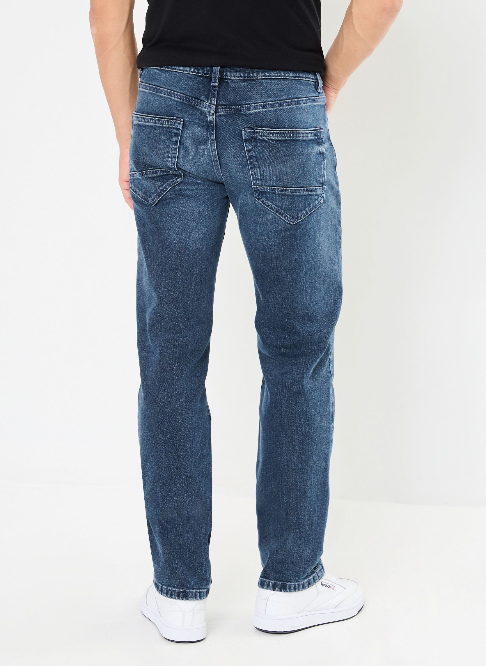Rechte jeans / Straight Leg Jeans PETER1 heren blauw Marvin&Co Rechte jeans / Straight Leg Jeans PETER1 heren blauw DENIM STONE