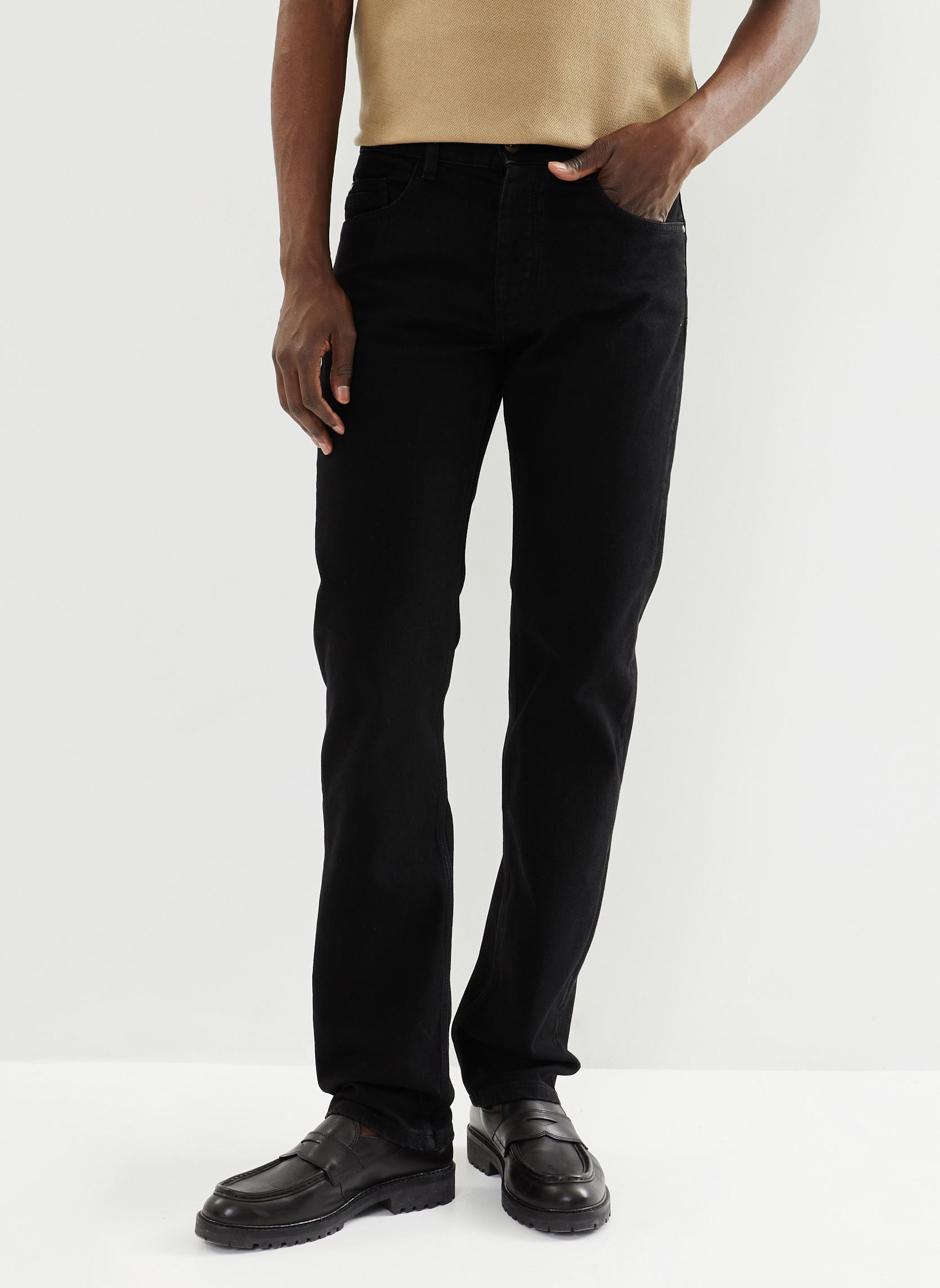 Straight Fit Jeans PETER herren schwarz Marvin&Co Straight Fit Jeans PETER herren schwarz DENIM BLACK