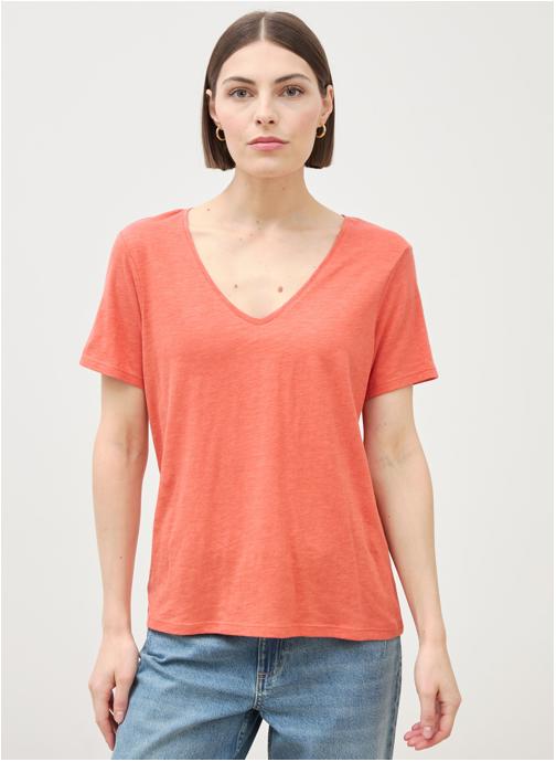 Bonobo Tee-shirts PARFAITVCOUF femme rouge