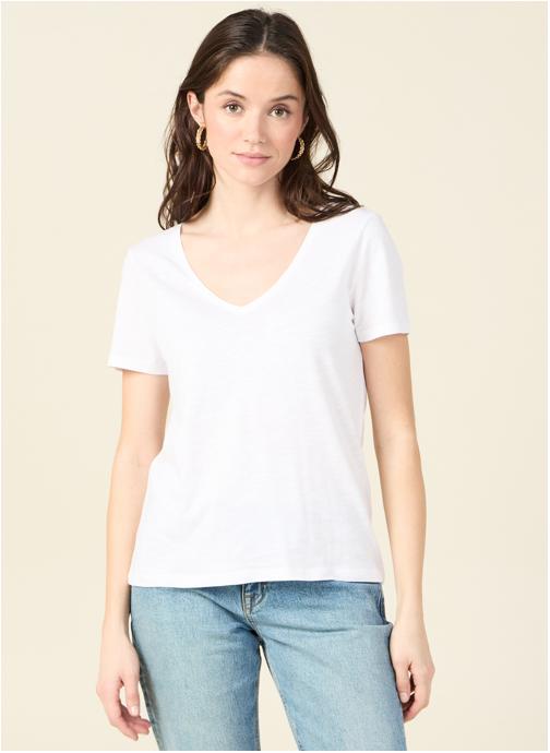 Bonobo Tee-shirts PARFAITVCOUF femme blanc