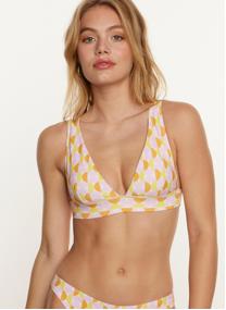 Hauts de maillot triangle Haut de maillot de bain triangle rose Seventies femme rose