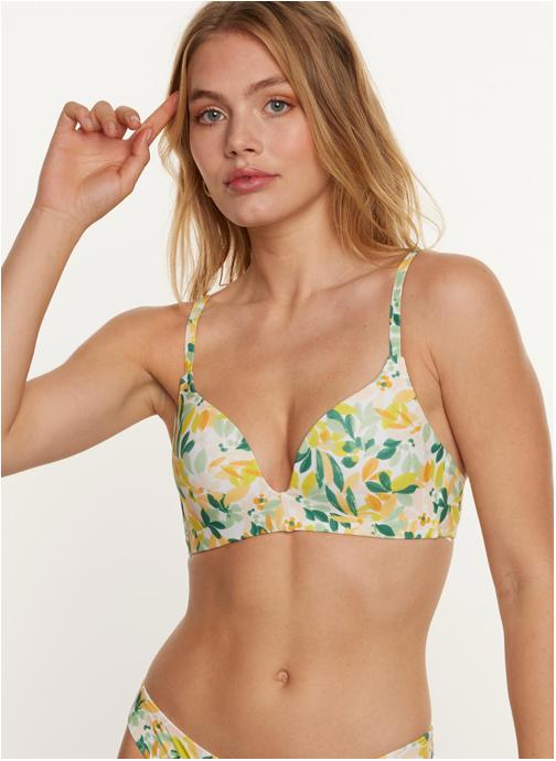 Brigitte Bardot Hauts de maillot push up jaune