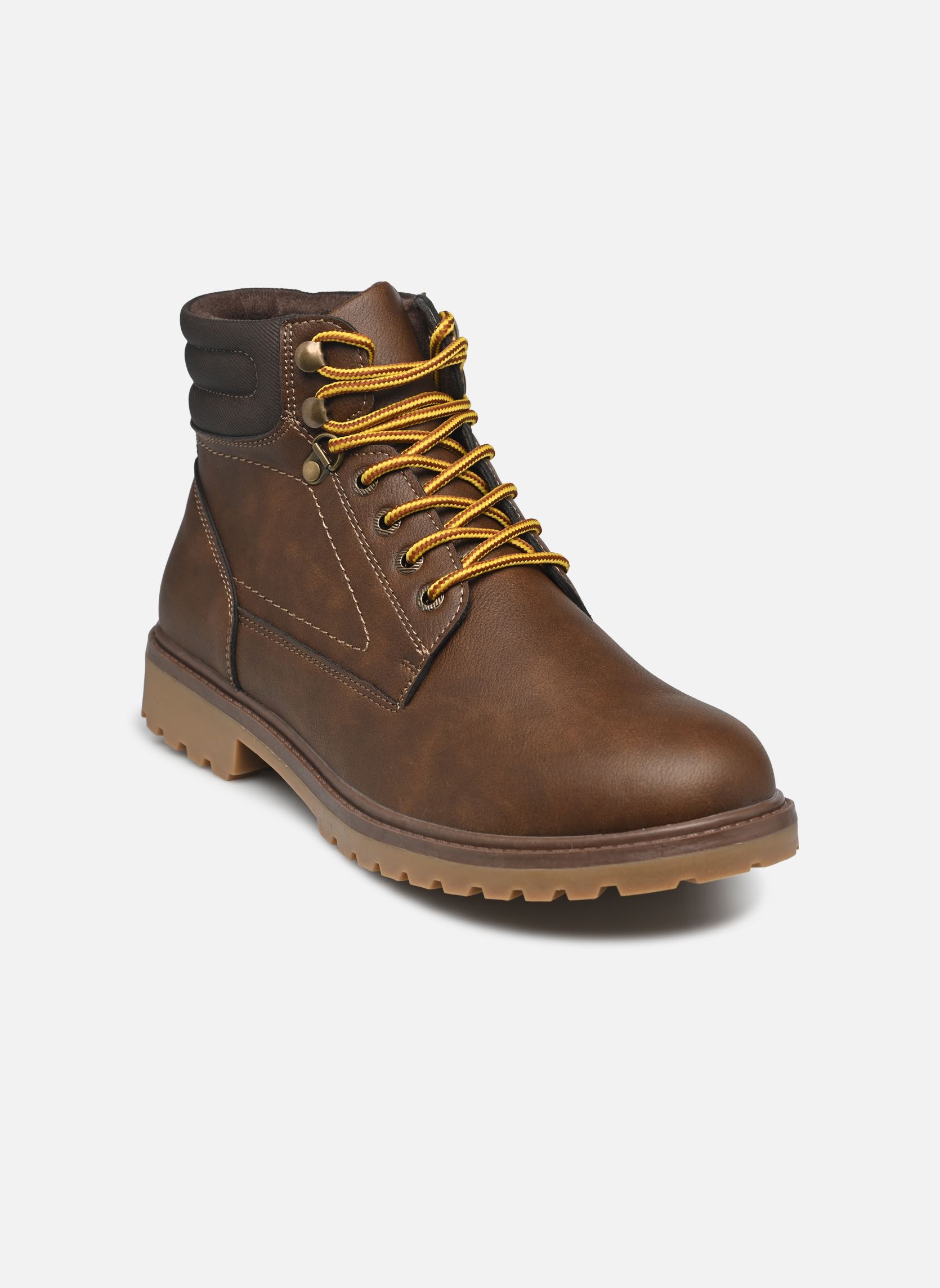 Bottines à lacets KERY homme marron MADE BY Bottines à lacets KERY homme marron Cognac foncé