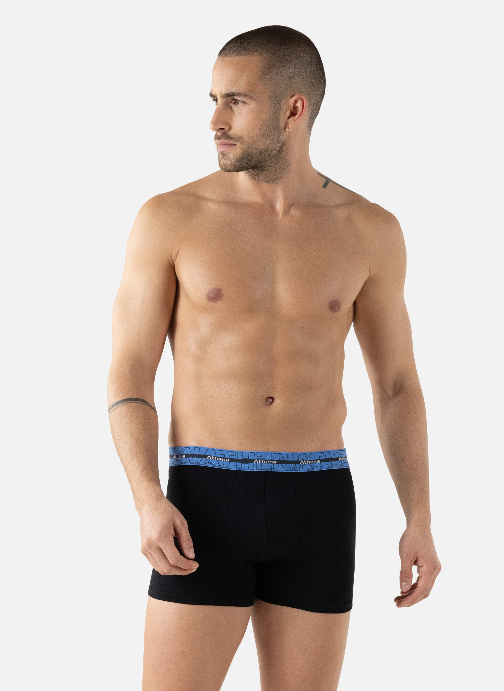 Slips 720 STRETCH COTON homme noir ATHENA Slips 720 STRETCH COTON homme noir Noir mat