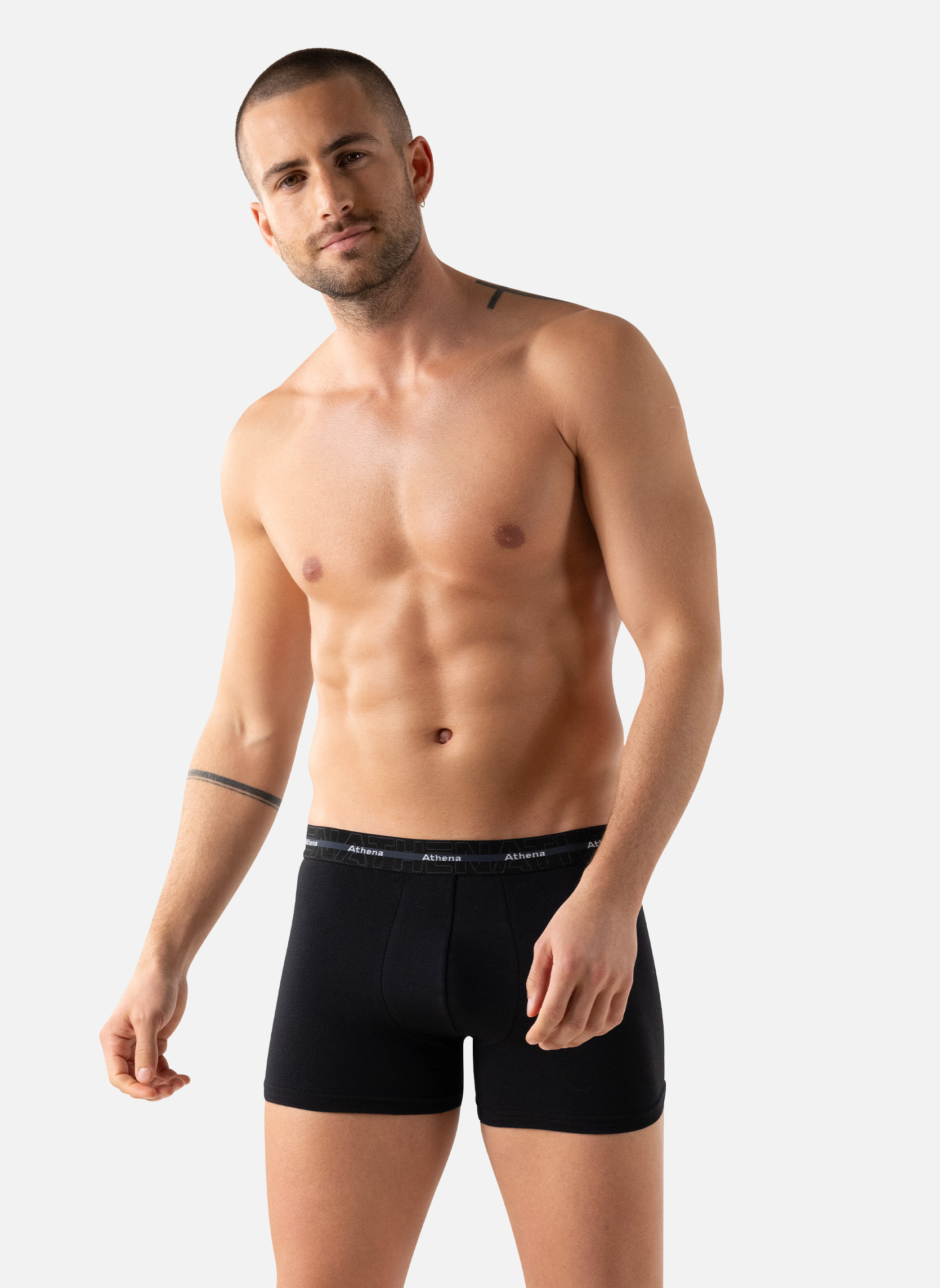 Slips 720 STRETCH COTON homme noir ATHENA Slips 720 STRETCH COTON homme noir Noir mat