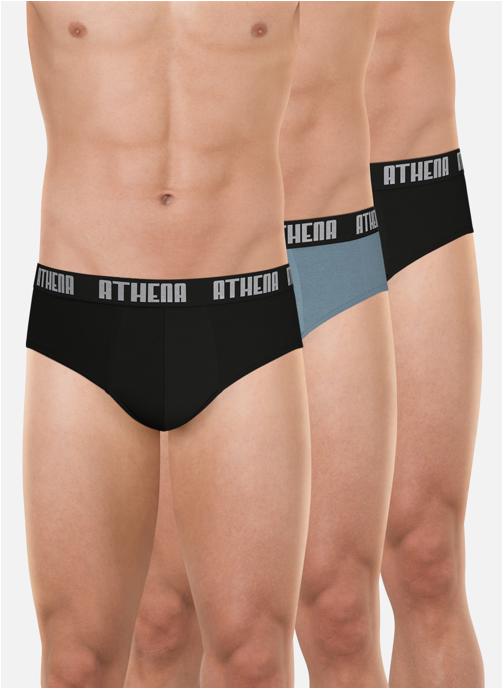 ATHENA Slips BASIC COLOR homme gris
