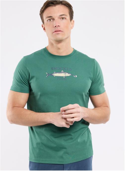 Armor Lux Tee-shirts T-shirt 76773 biodiversité/waterfall homme vert