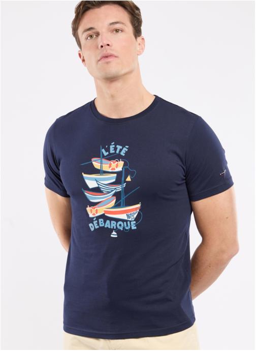 Armor Lux Tee-shirts T-shirt 76773 biodiversité/waterfall homme multicolore